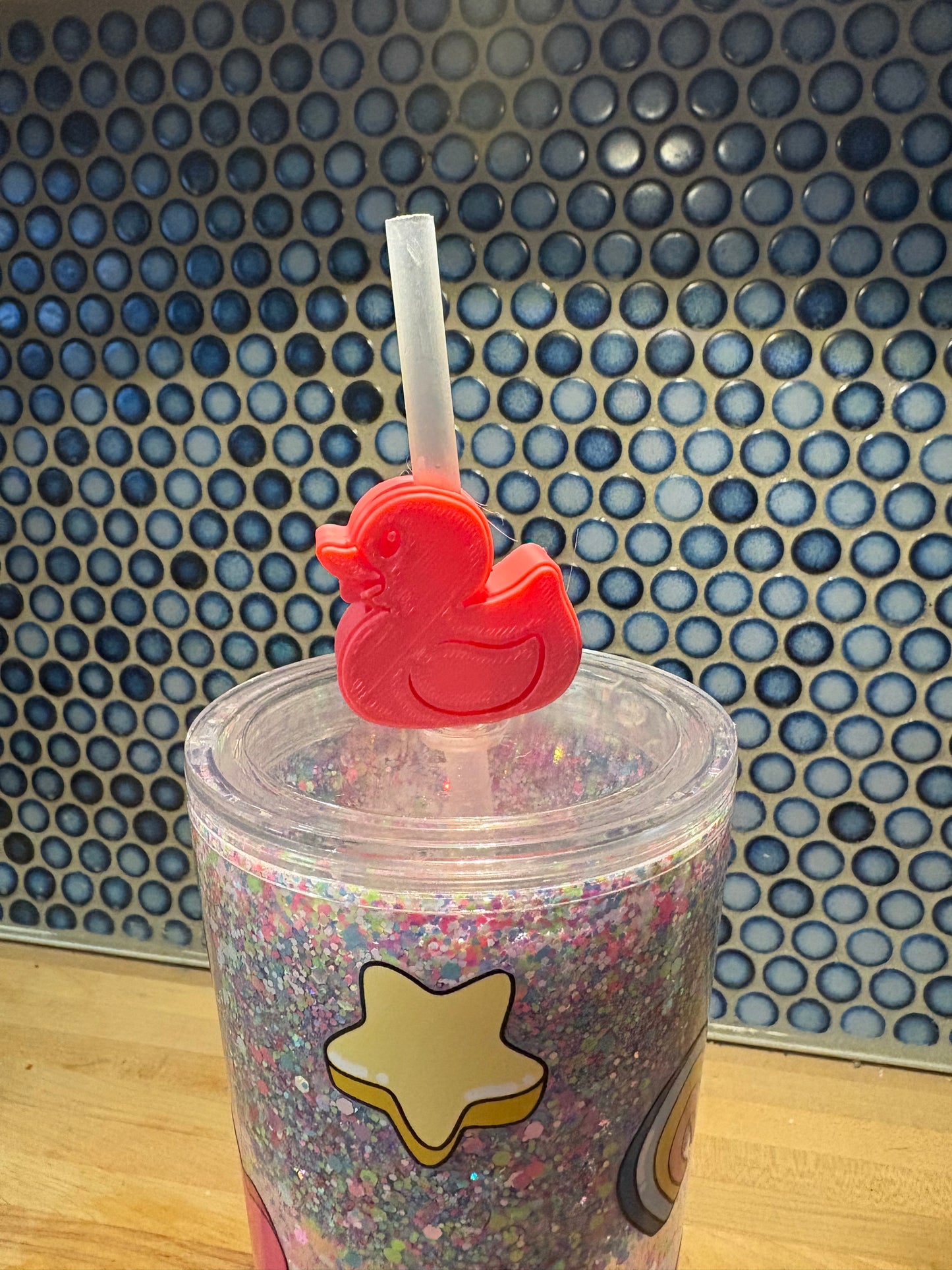 Straw Topper Duck