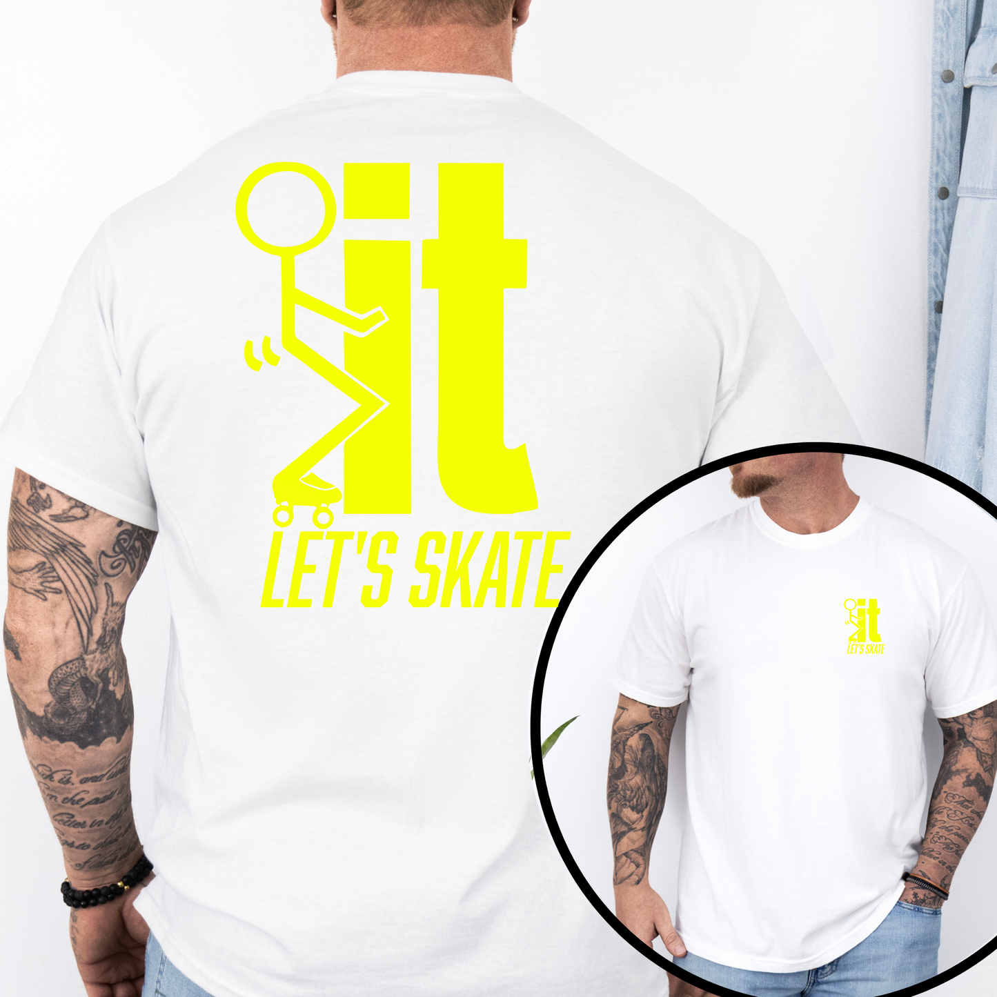F...IT LET"S SKATE Men’s Graphic T-Shirt