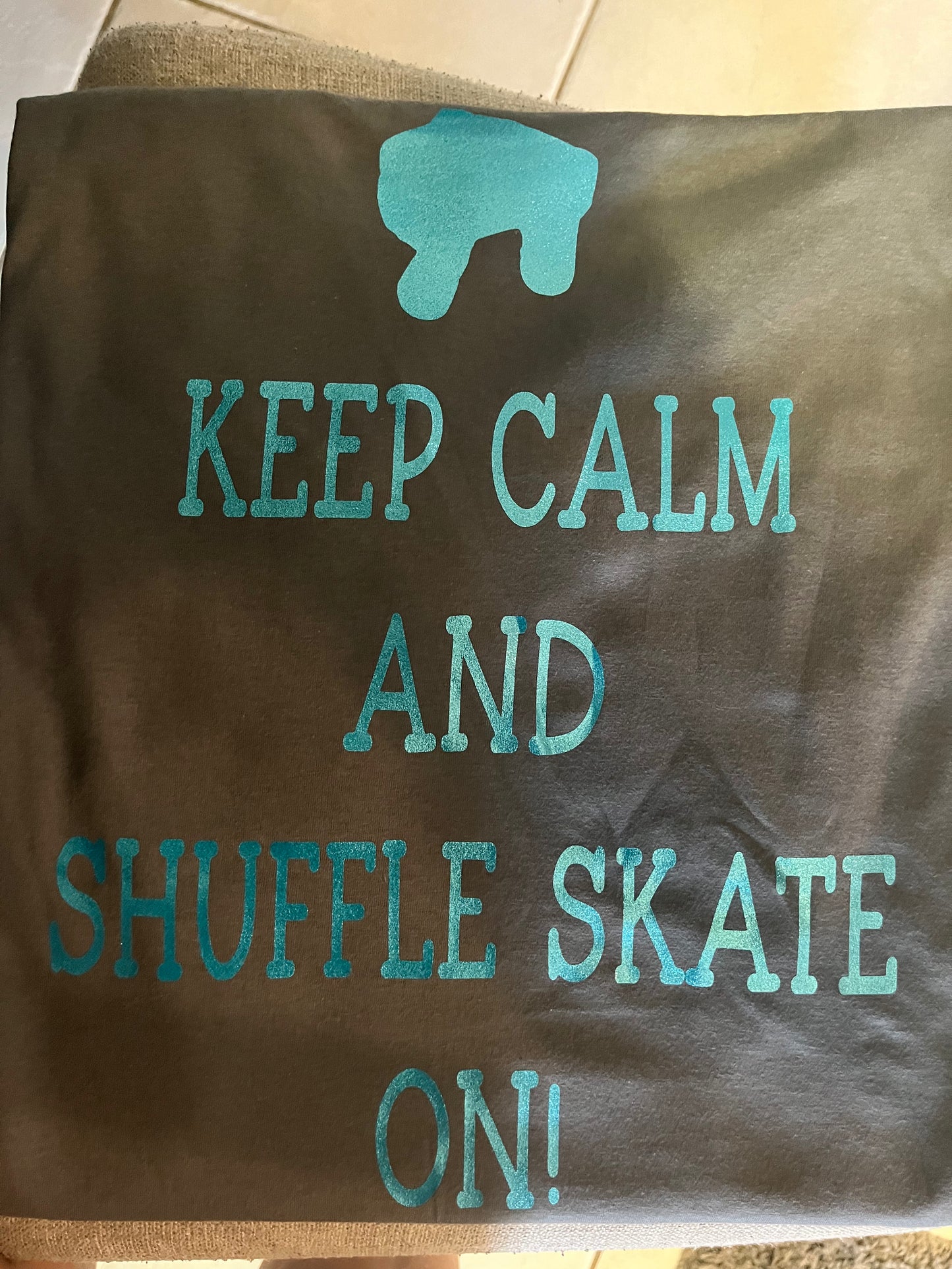 Keep Calm And Shuffle Skate On! Graphic T-Shirt