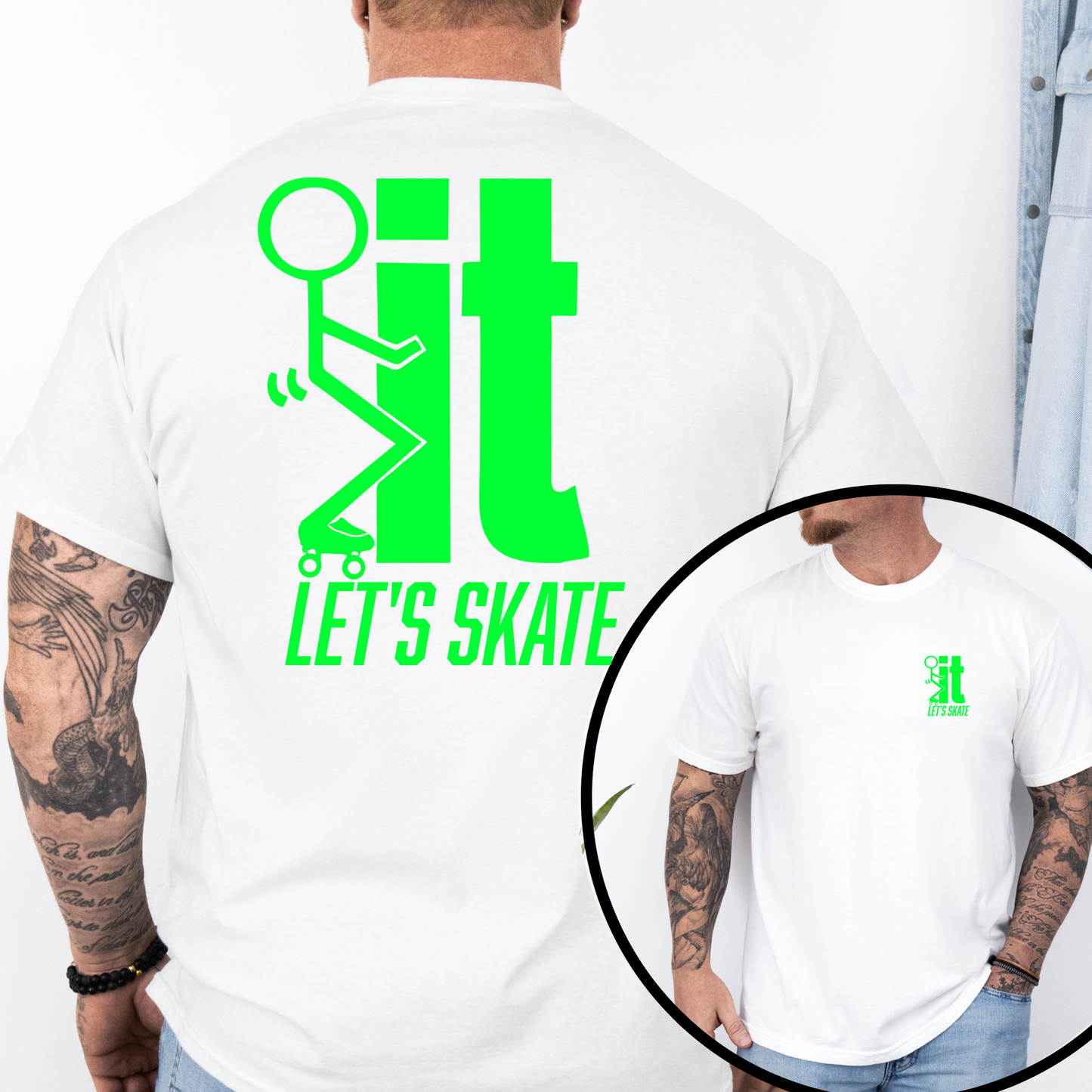F...IT LET"S SKATE Men’s Graphic T-Shirt