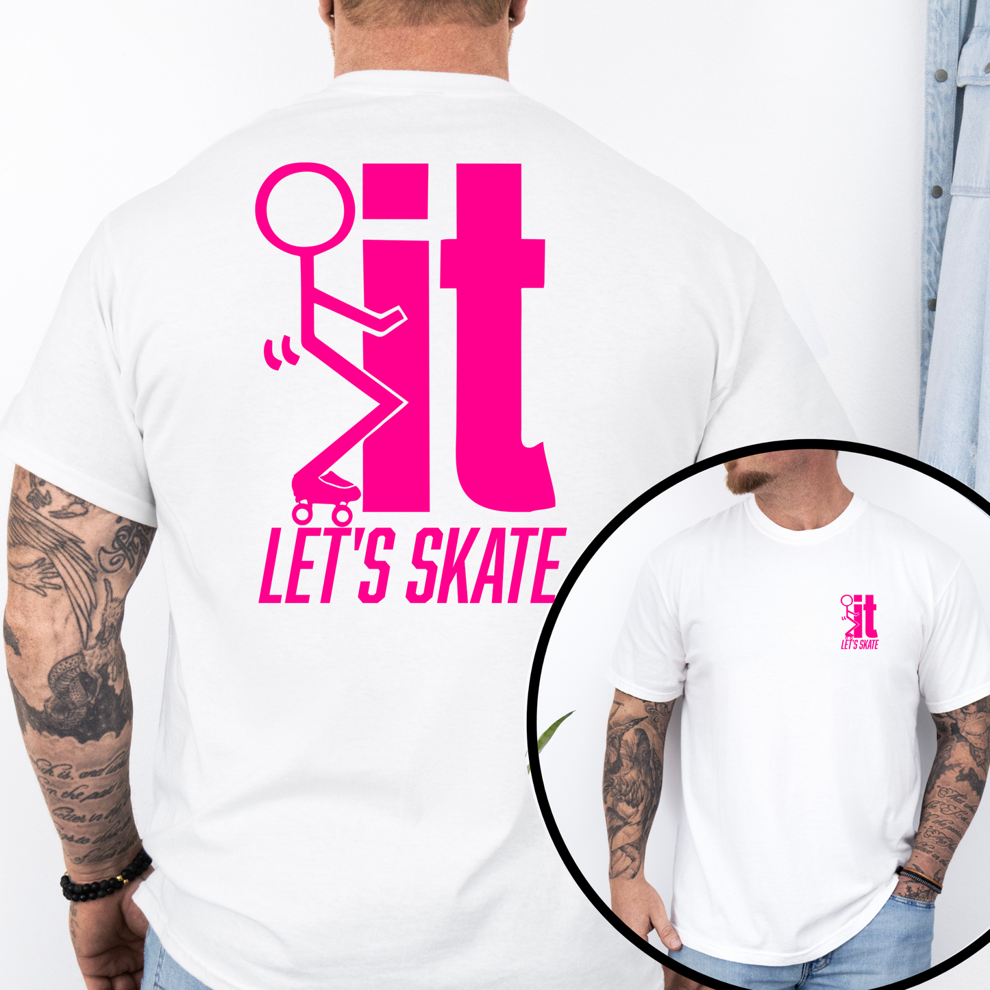 F...IT LET"S SKATE Men’s Graphic T-Shirt