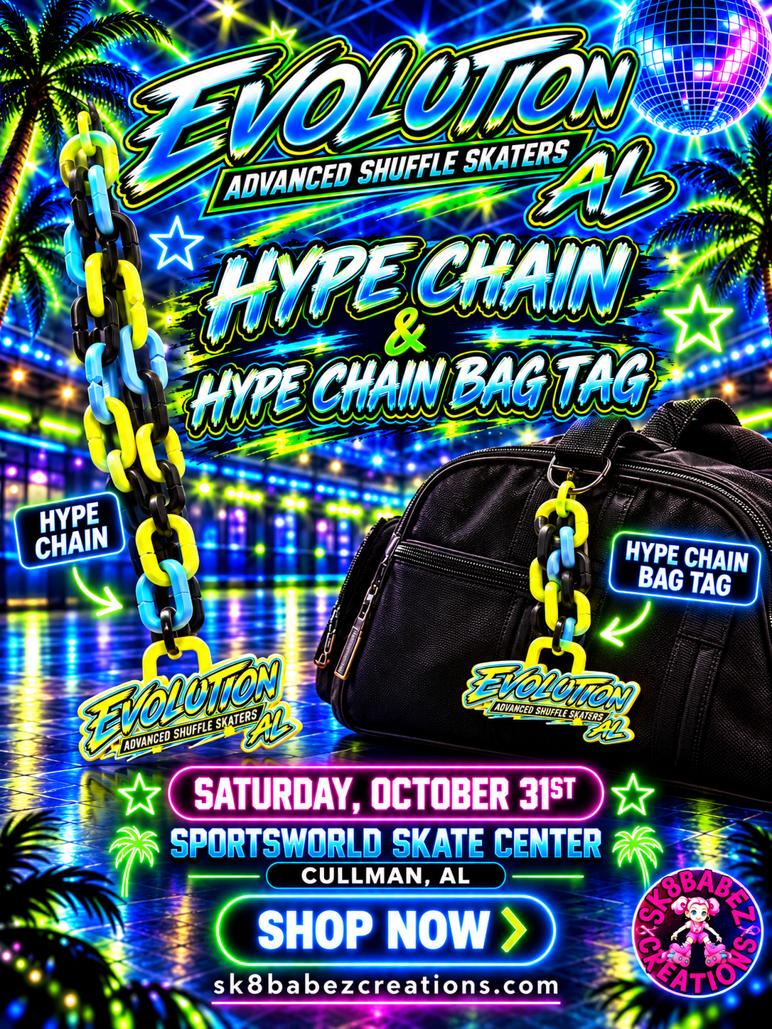 Evolution AL Hype Chain & Hype Chain Bag Tag
