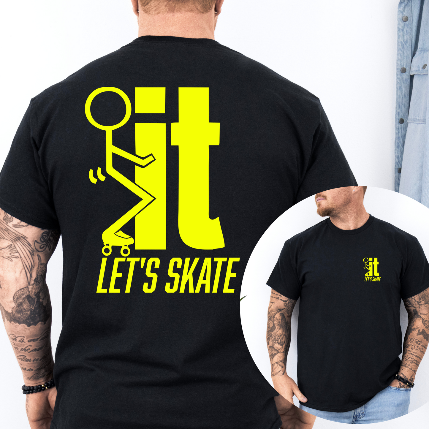 F...IT LET"S SKATE Men’s Graphic T-Shirt