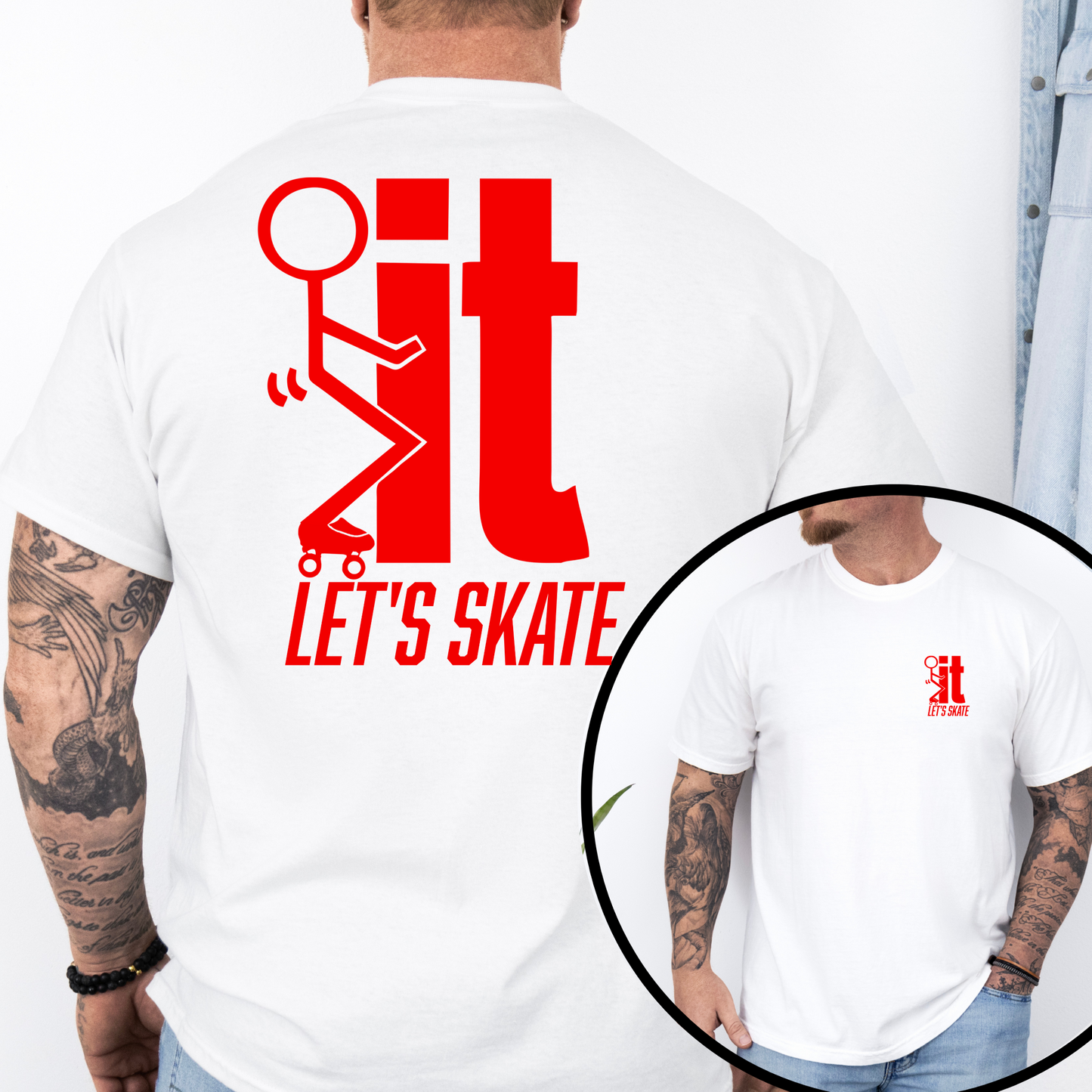 F...IT LET"S SKATE Men’s Graphic T-Shirt