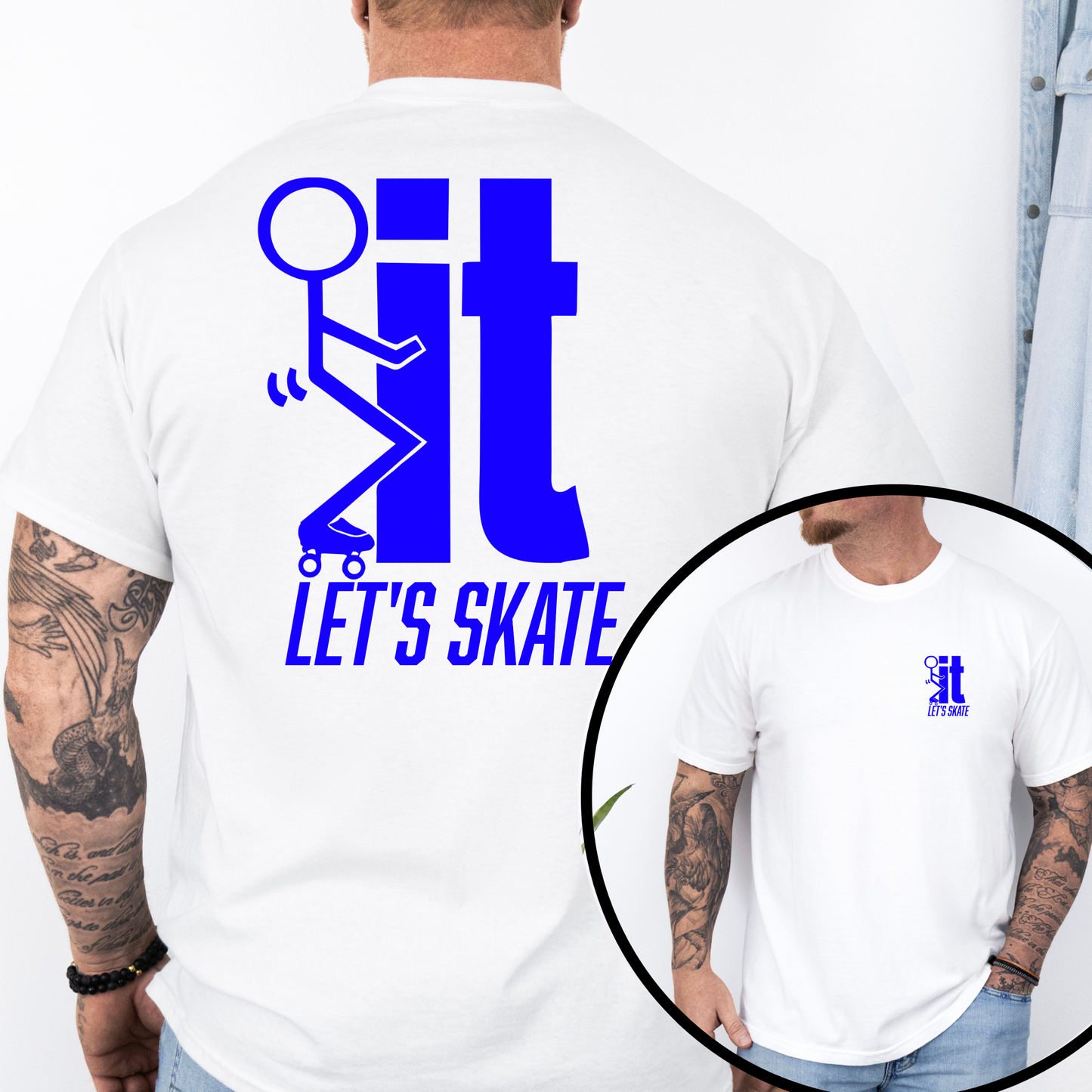 F...IT LET"S SKATE Men’s Graphic T-Shirt