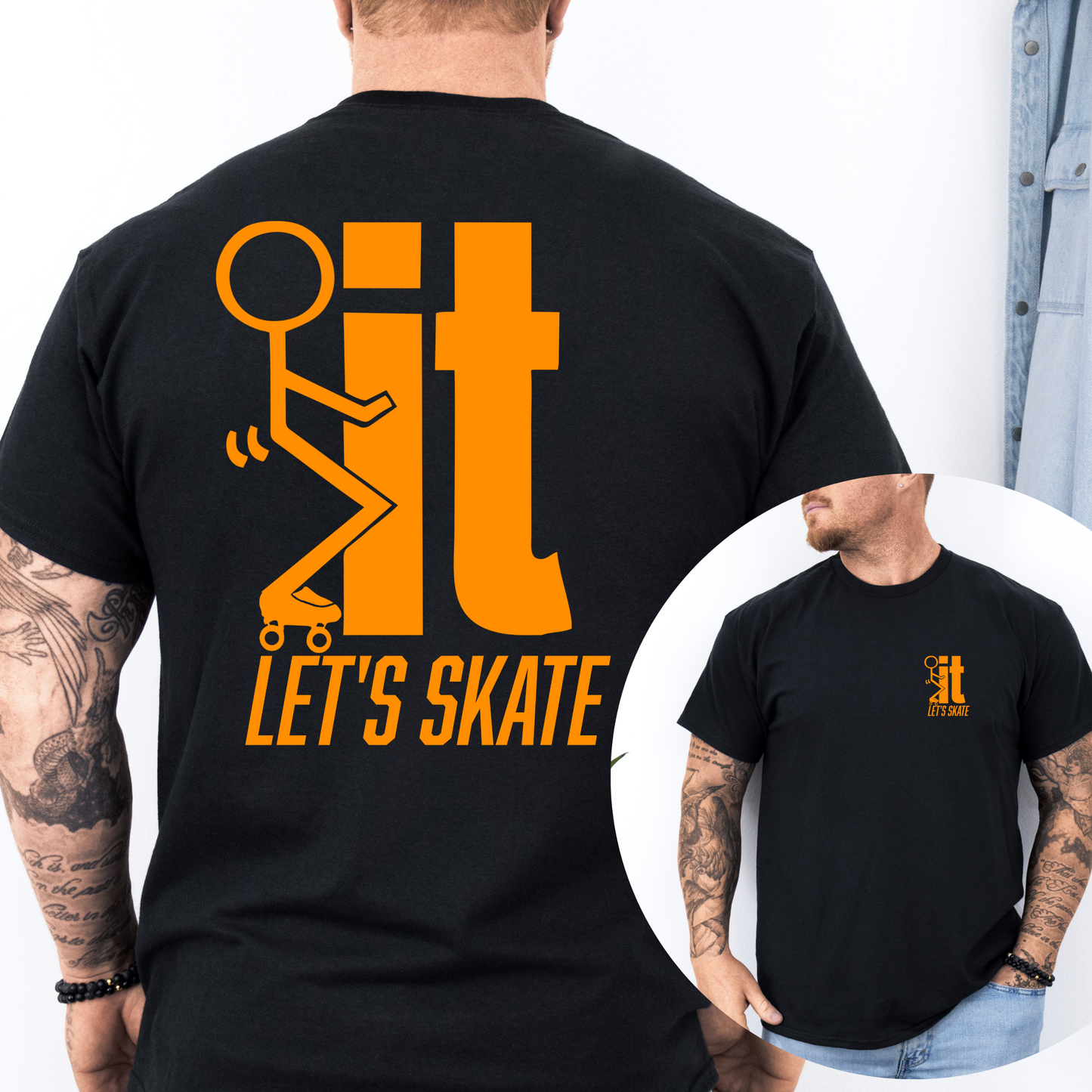 F...IT LET"S SKATE Men’s Graphic T-Shirt