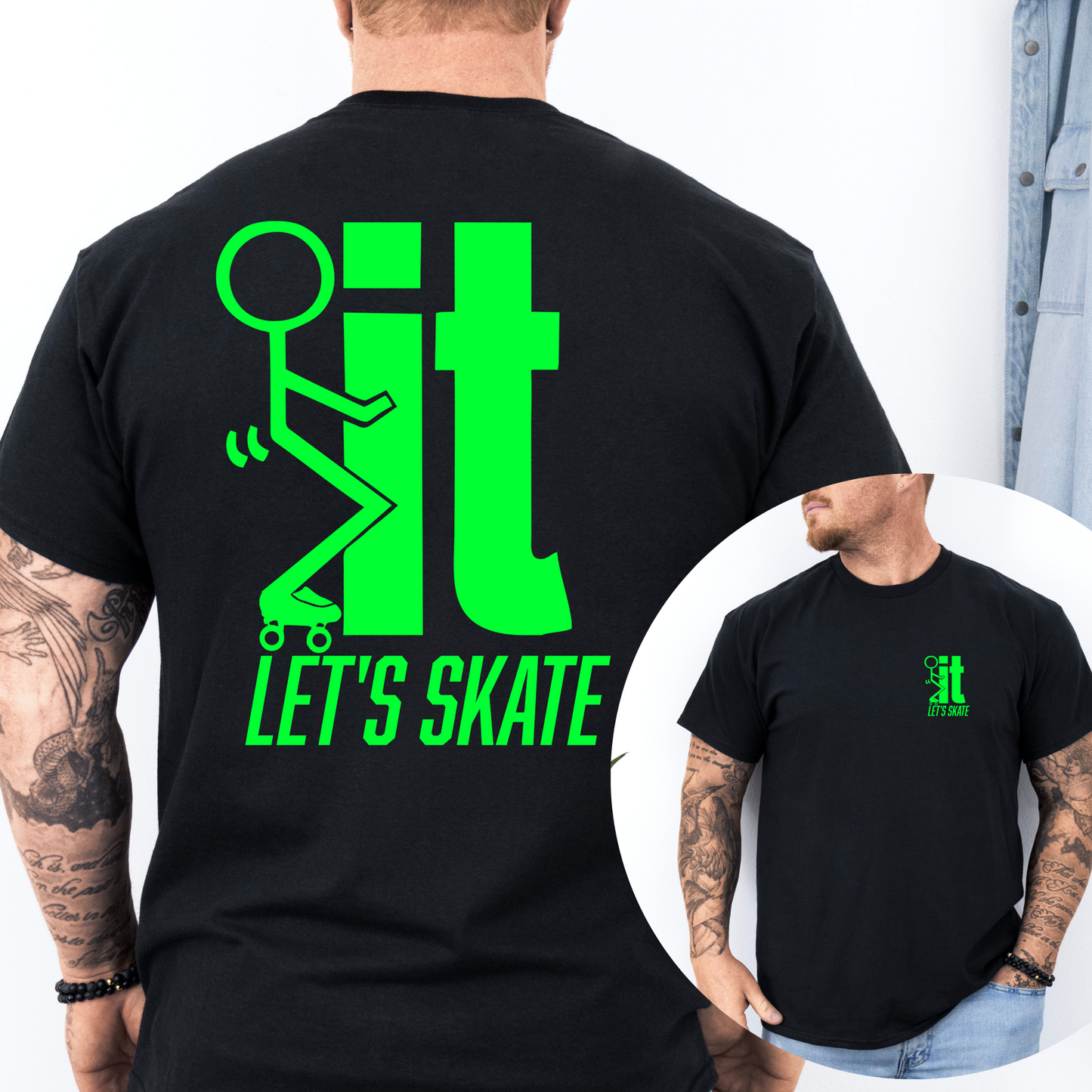 F...IT LET"S SKATE Men’s Graphic T-Shirt