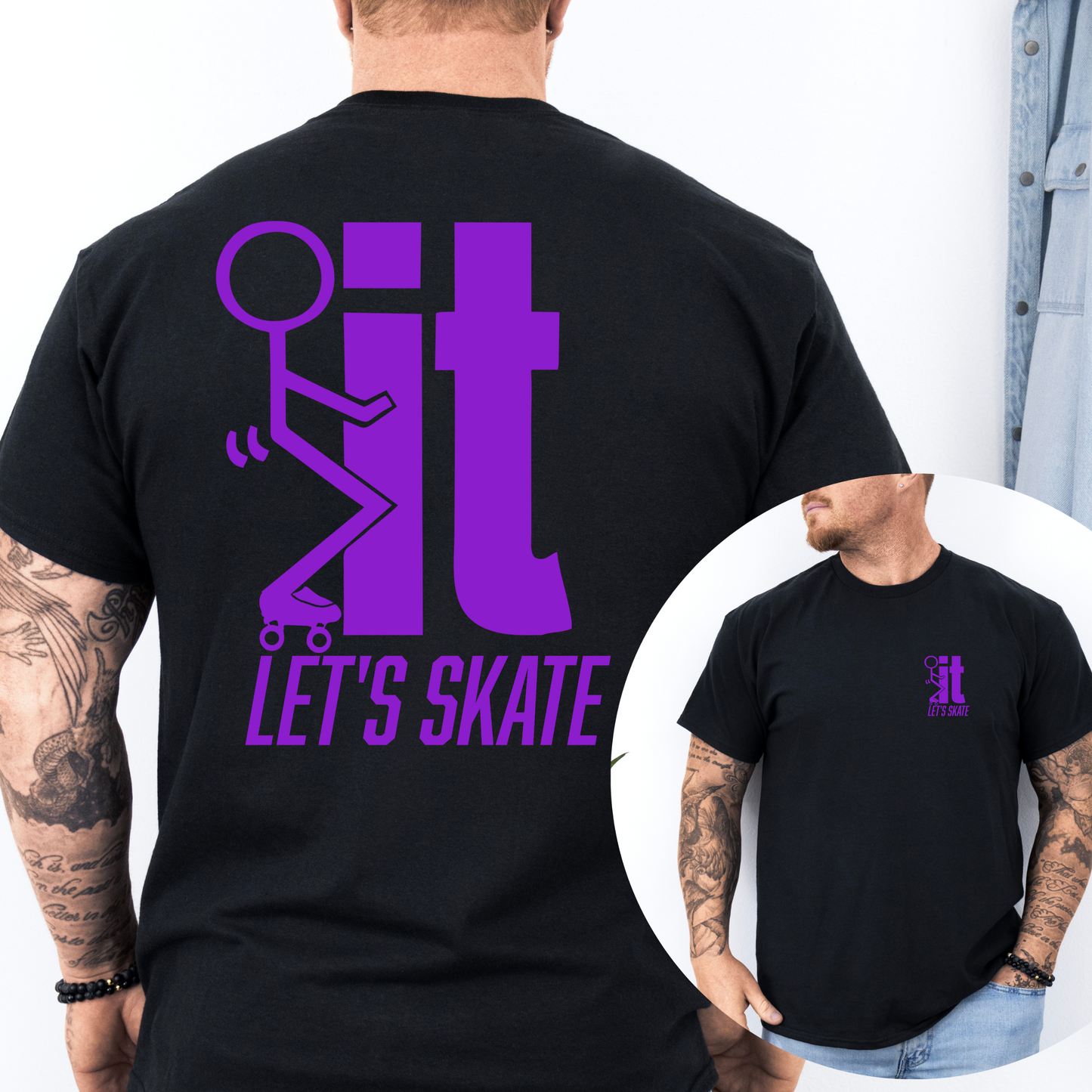 F...IT LET"S SKATE Men’s Graphic T-Shirt