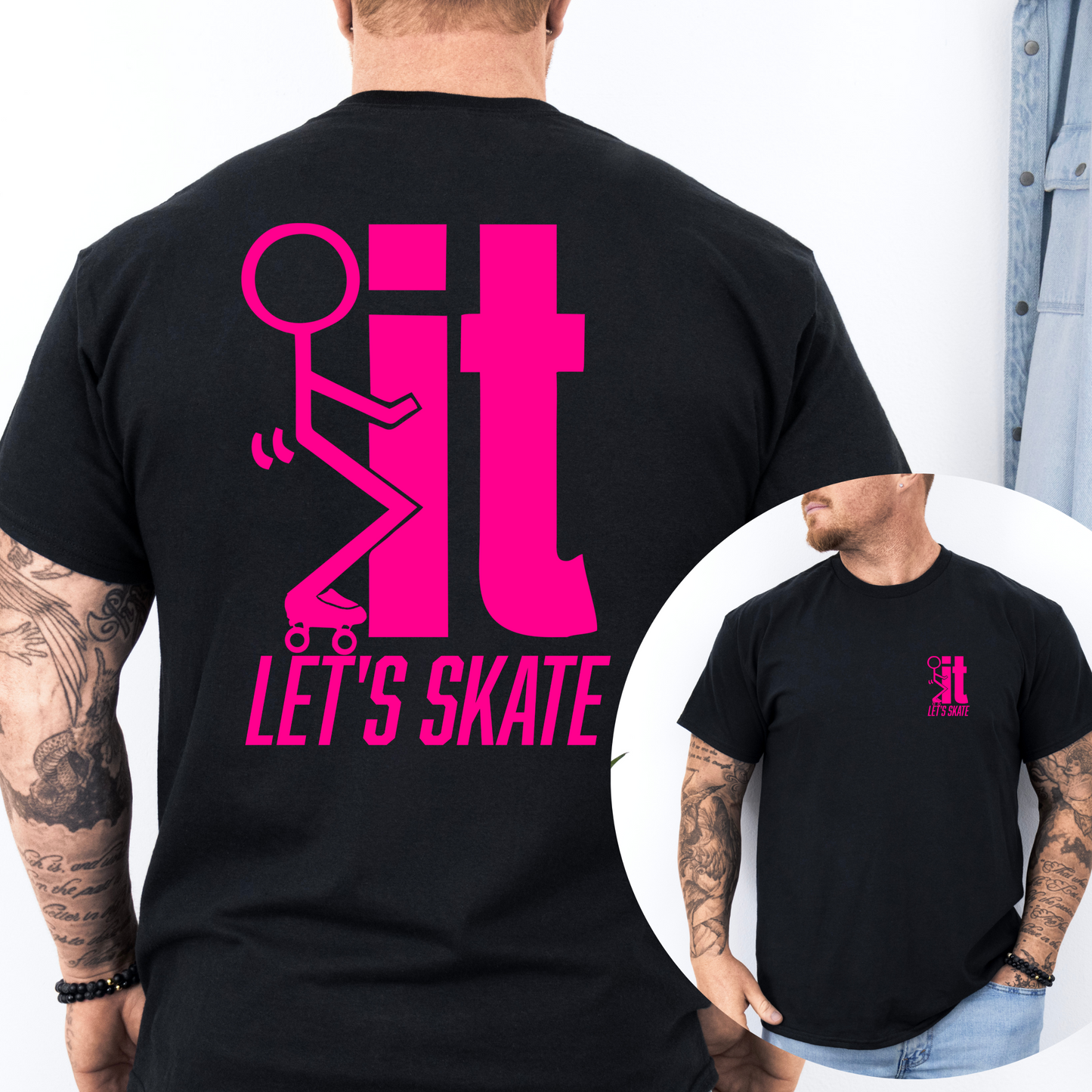 F...IT LET"S SKATE Men’s Graphic T-Shirt