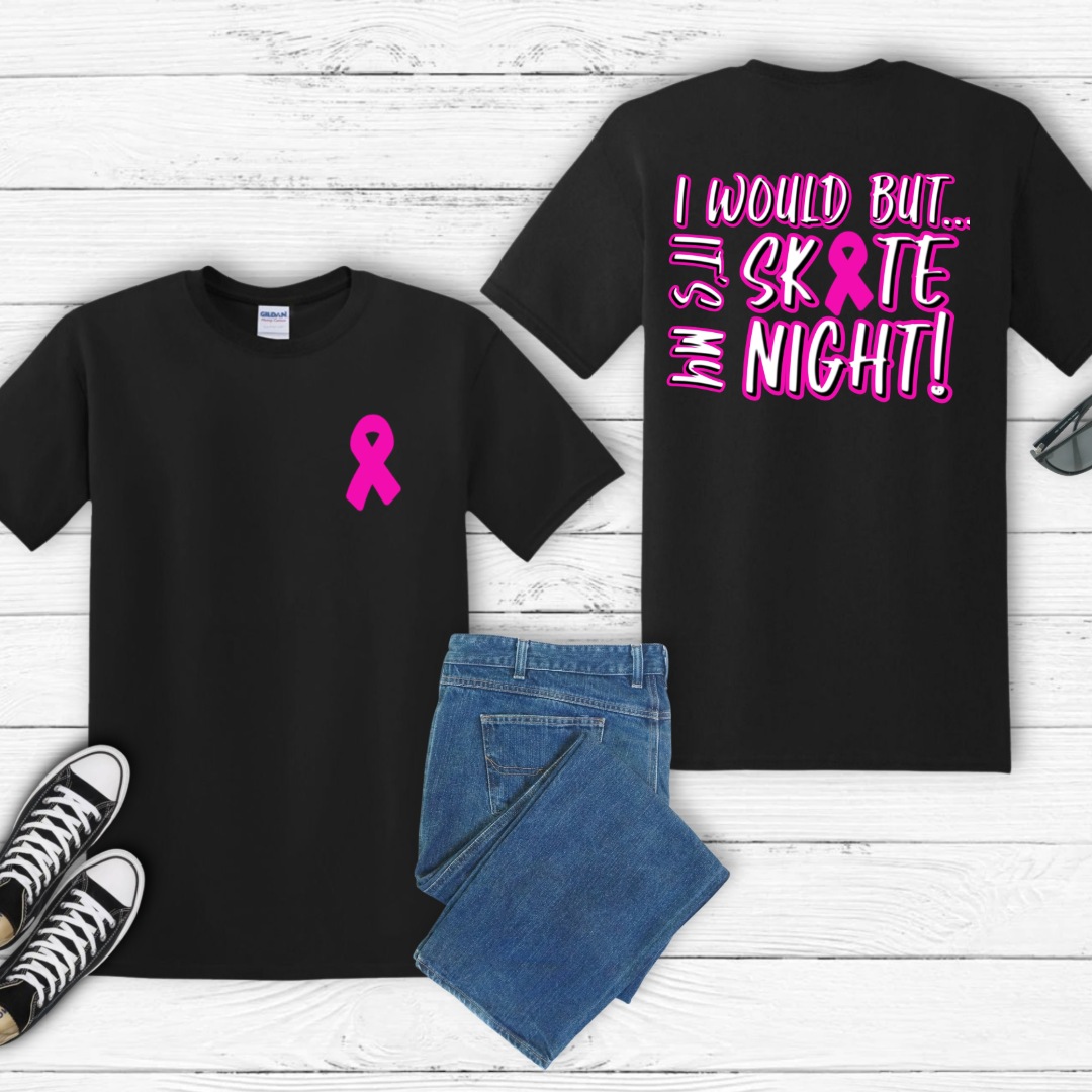 Breast Cancer Awareness it’s my skate night graphic shirt