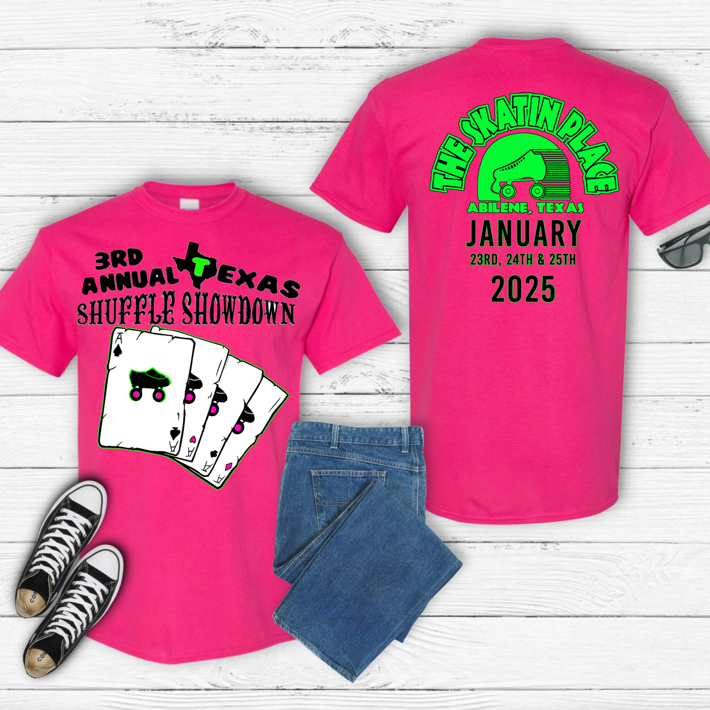 Texas Shuffle Showdown graphic TShirt