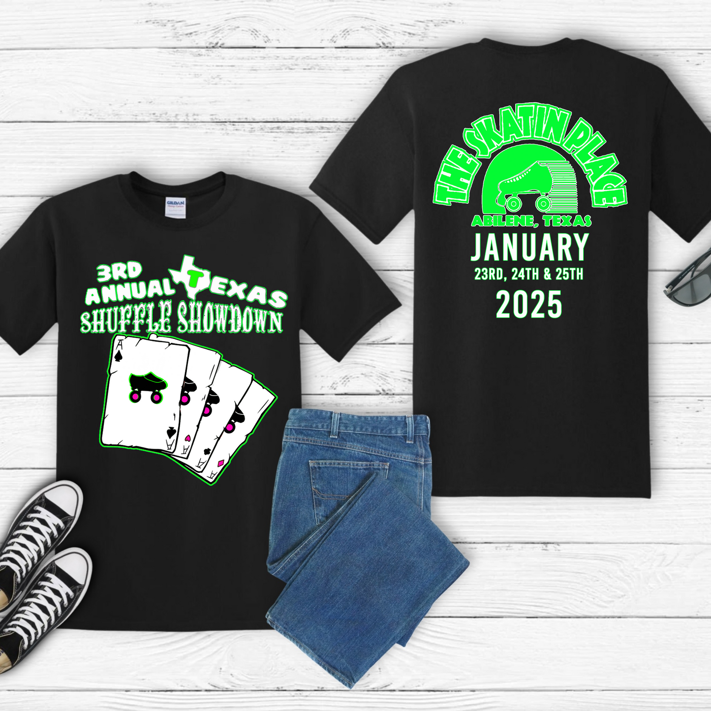 Texas Shuffle Showdown graphic TShirt