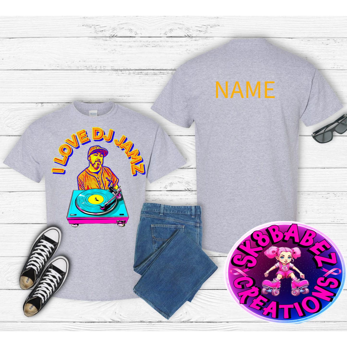 I love DJ Jamz graphic T-shirt
