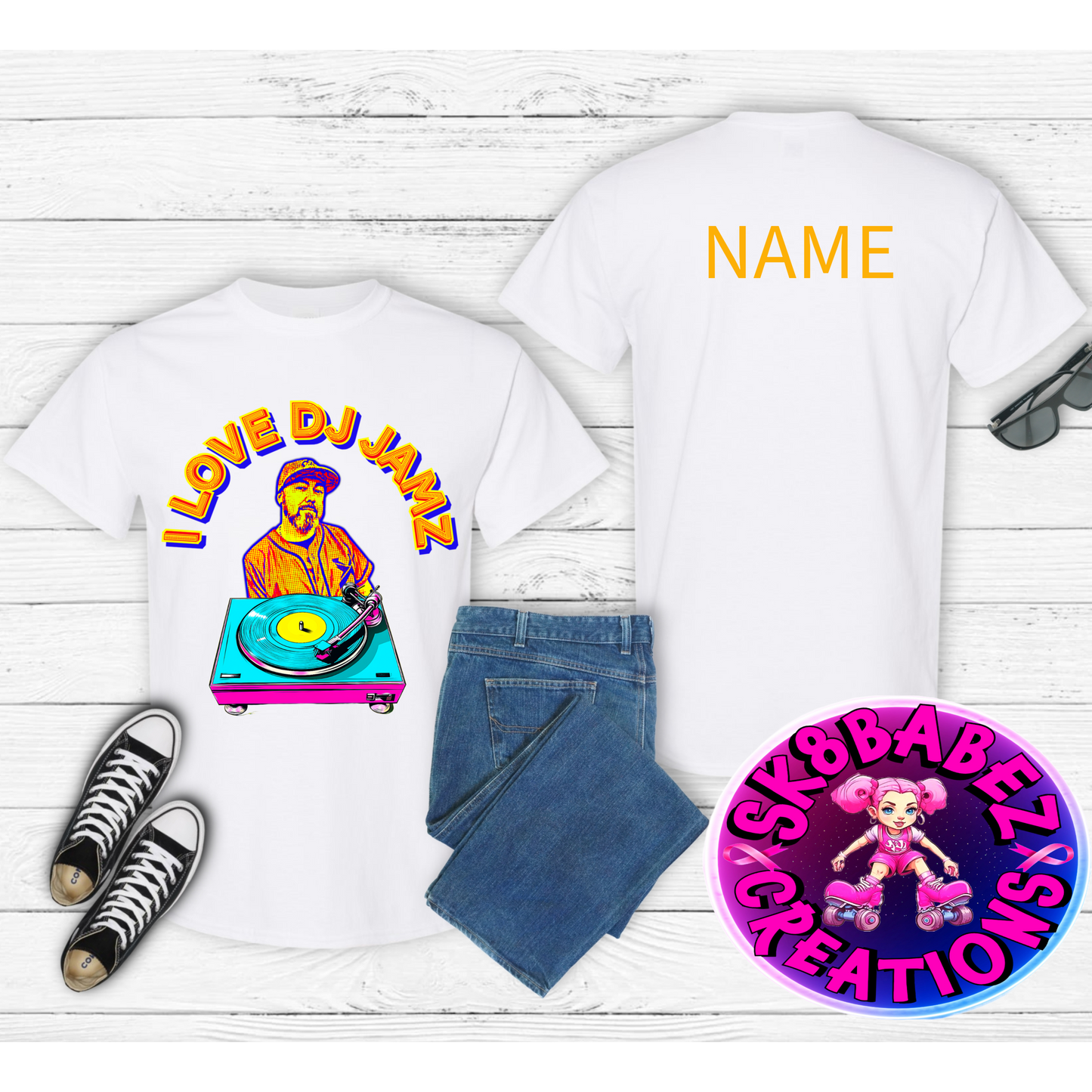 I love DJ Jamz graphic T-shirt