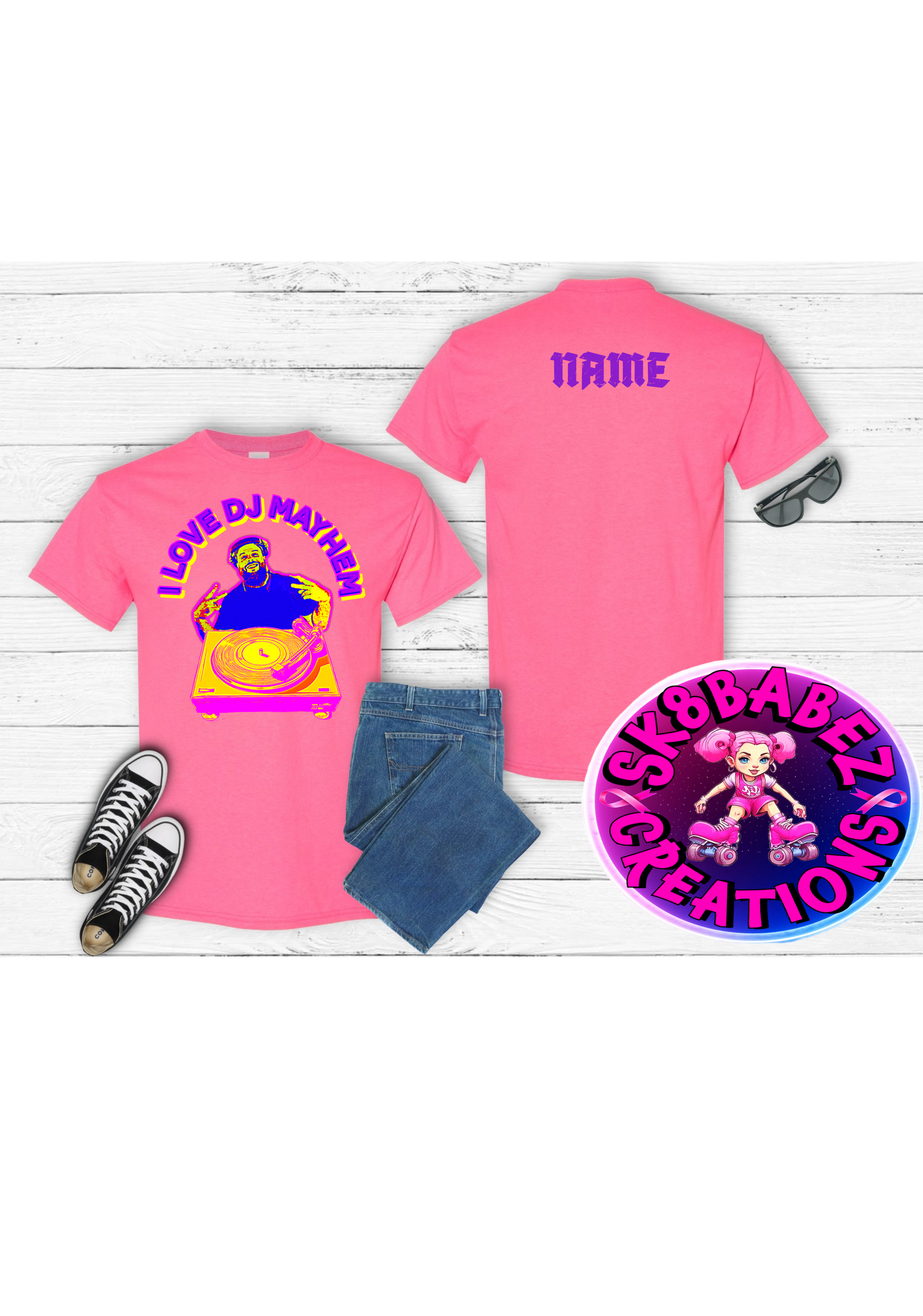 I love Dj Mayhem graphic T-Shirt
