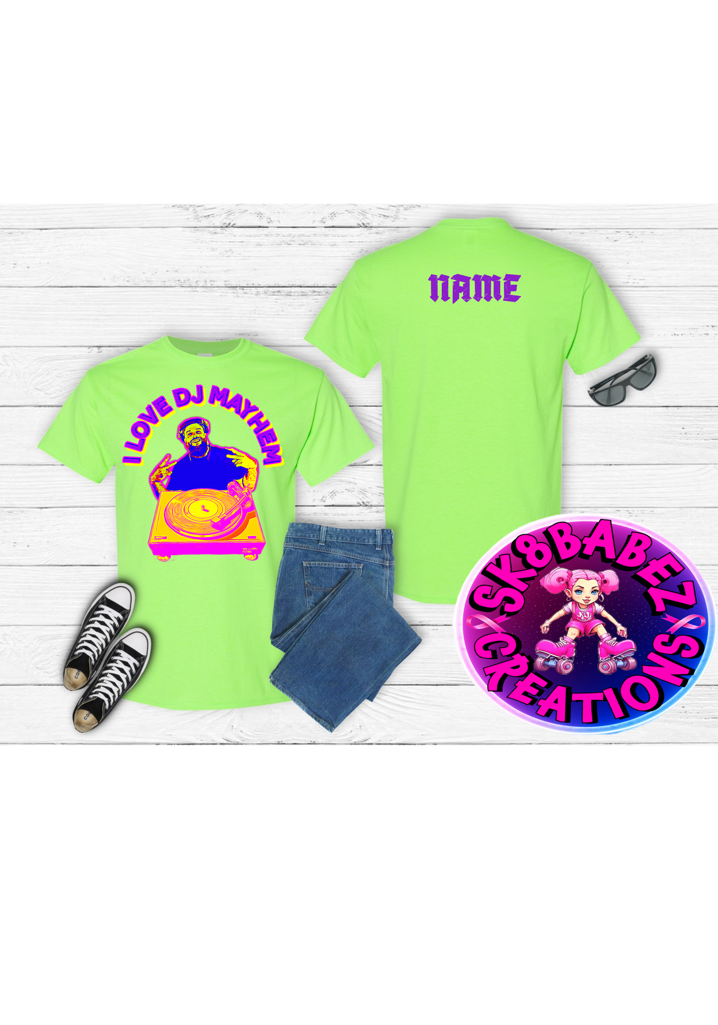 I love Dj Mayhem graphic T-Shirt