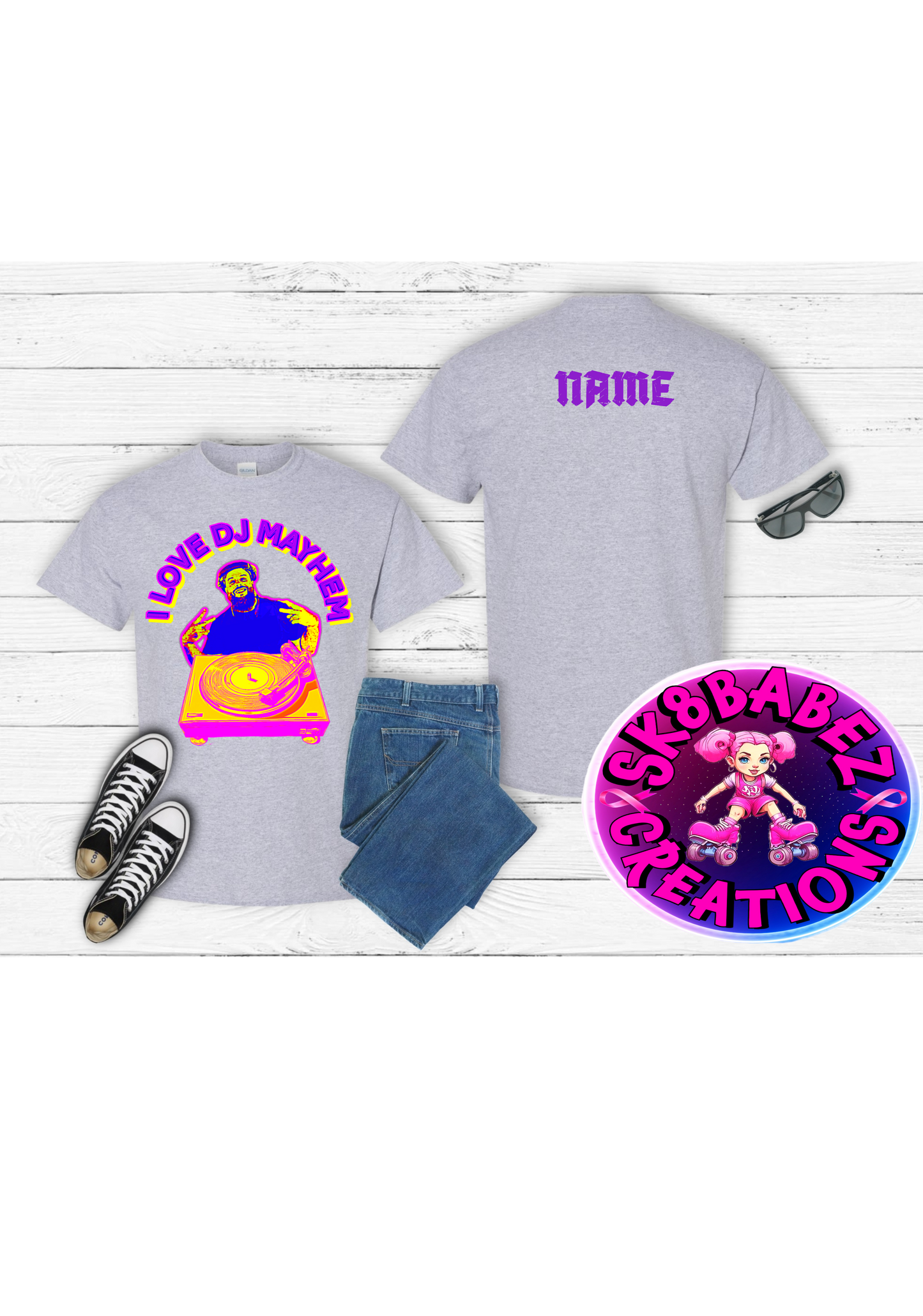 I love Dj Mayhem graphic T-Shirt