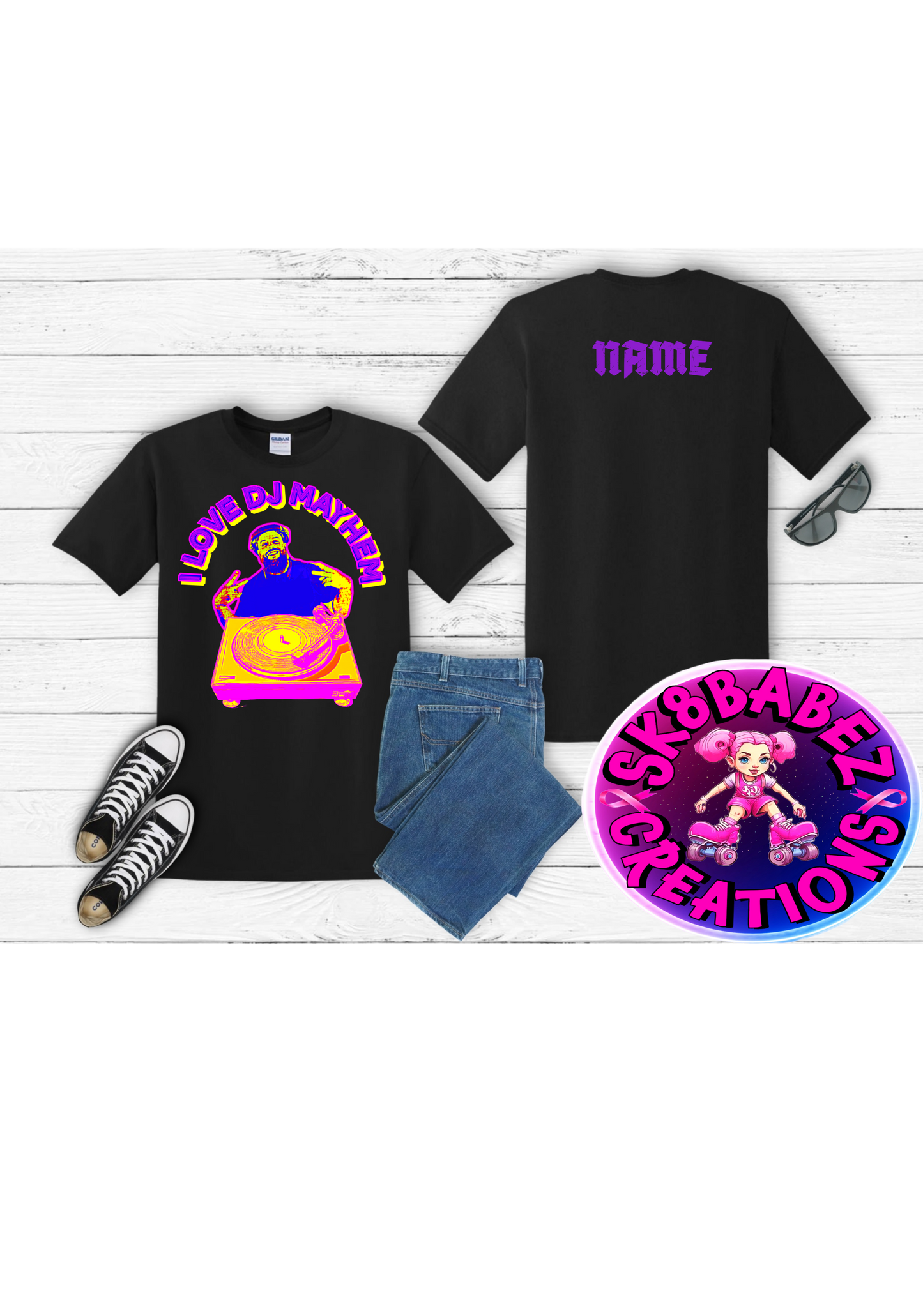 I love Dj Mayhem graphic T-Shirt