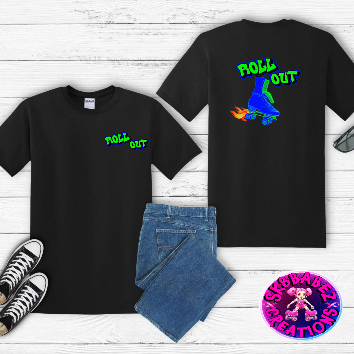 Roll Out Skate Crew Graphic T-shirt