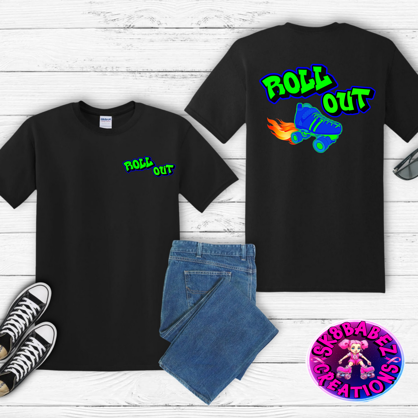 Roll Out Skate Crew Graphic T-shirt
