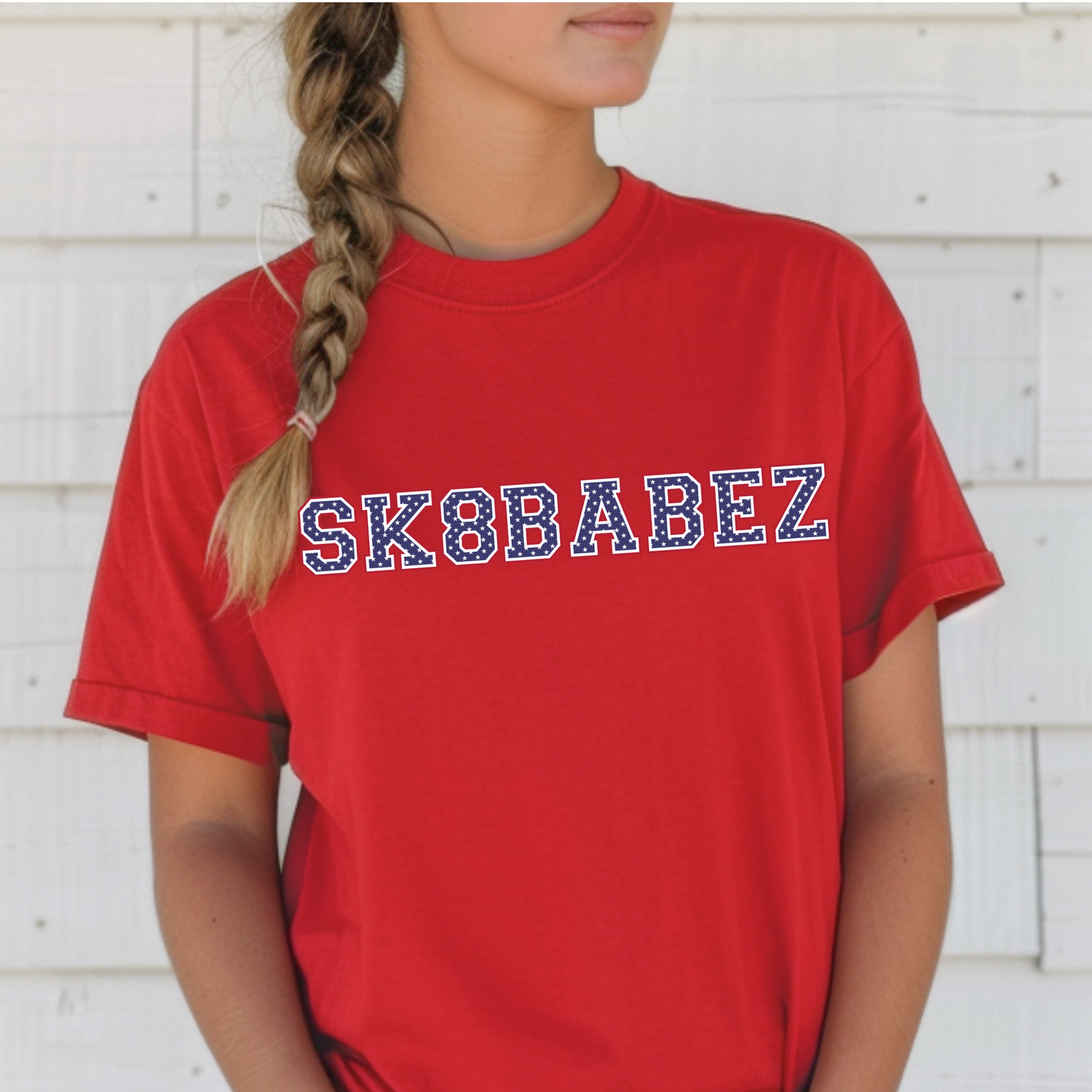 SK8BABEZ AMERICAN PRINT GRAPHIC T-SHIRT
