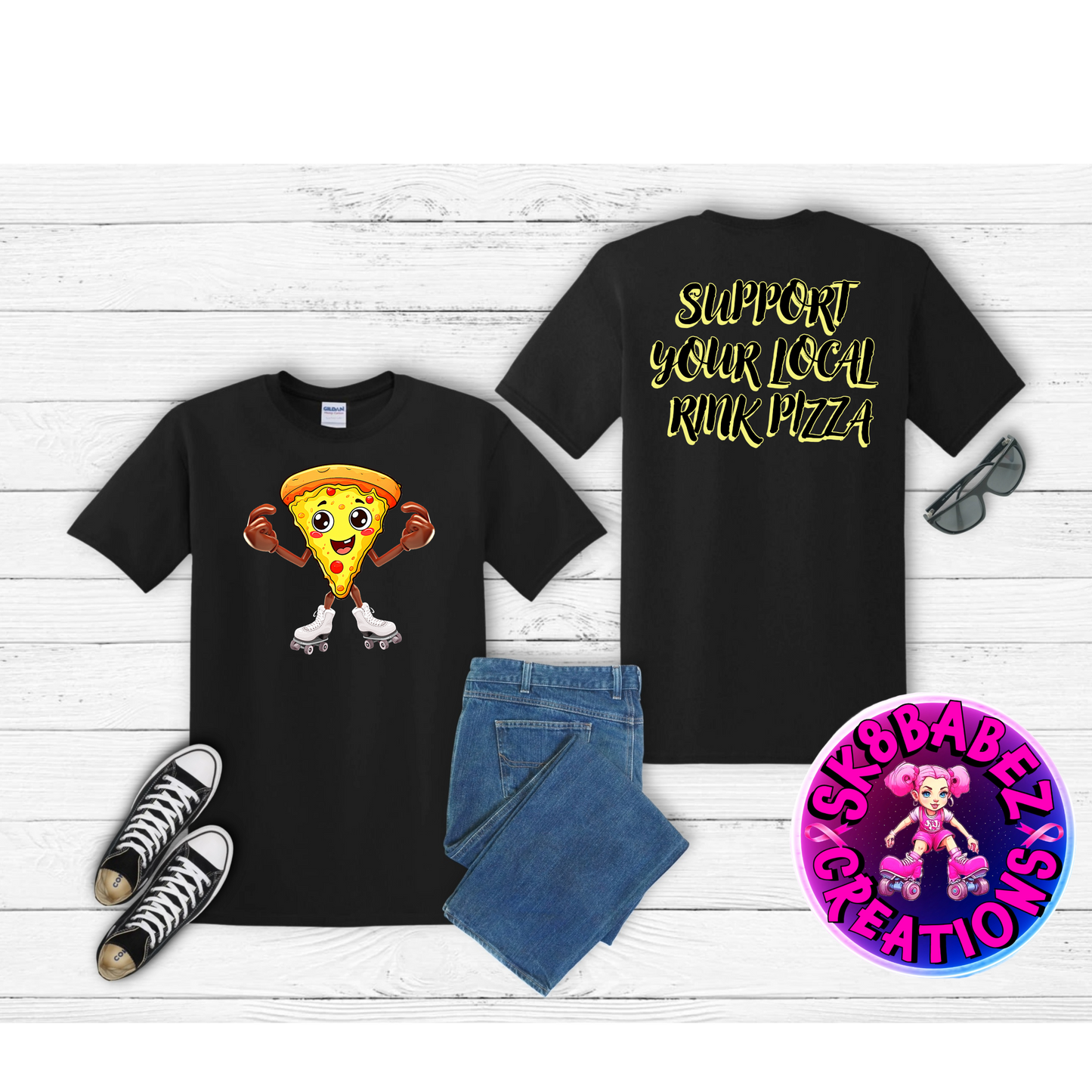 Support your local Rink Pizza Graphic Shirt