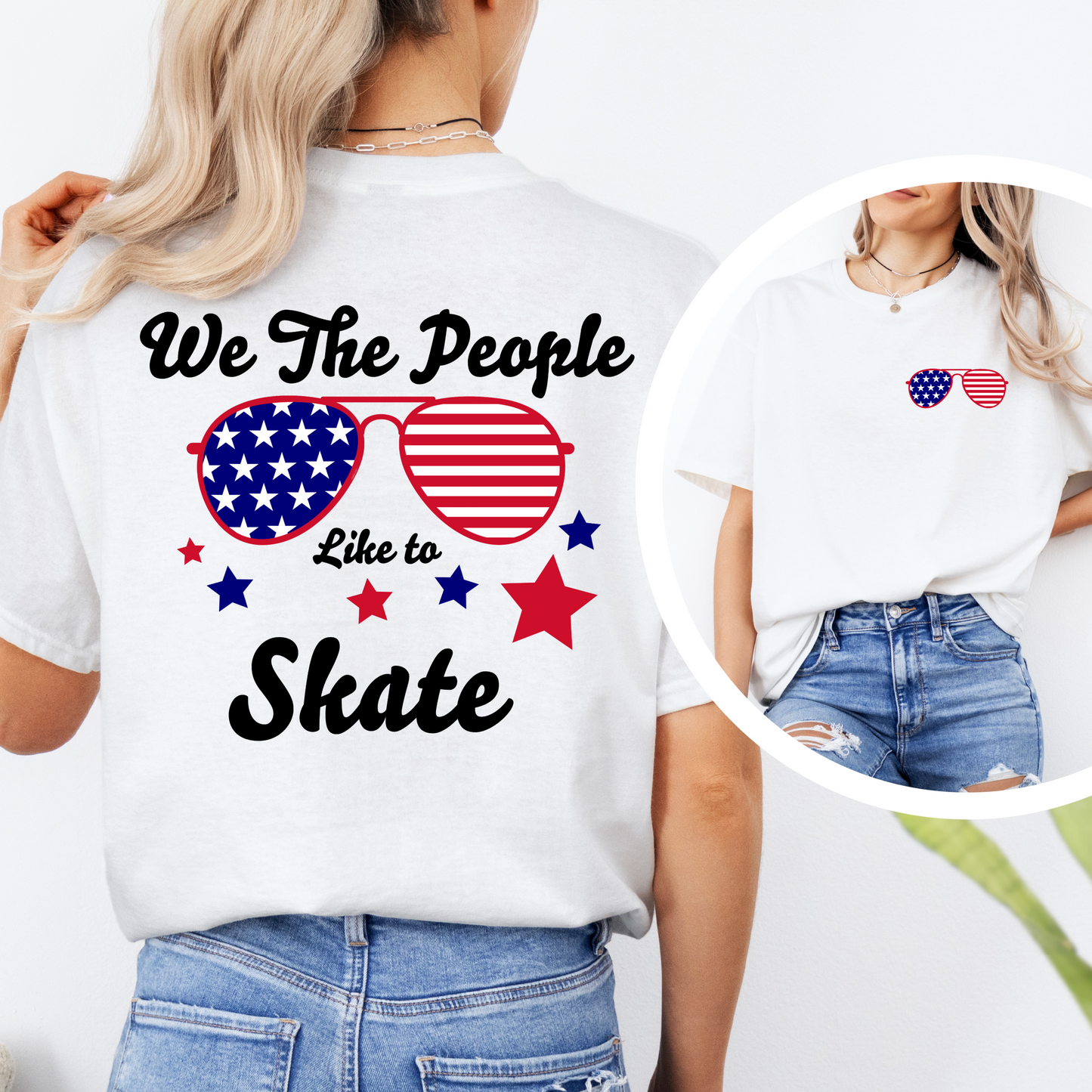 WE THE PEOPLE like to Skate Graphic T-Shirt (Unisex)