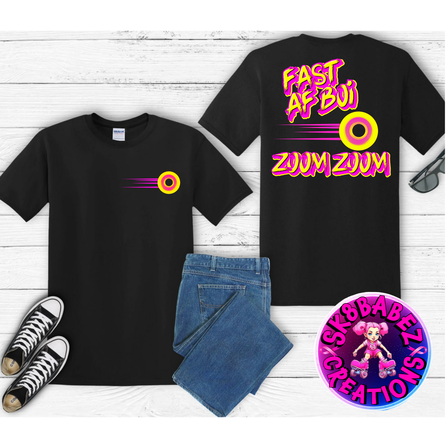 Fast AF BOI Zoom Zoom Graphic Shirt