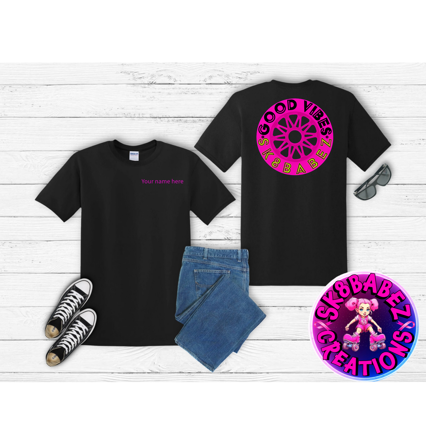 Good Vibes-Sk8babez Graphic Shirt