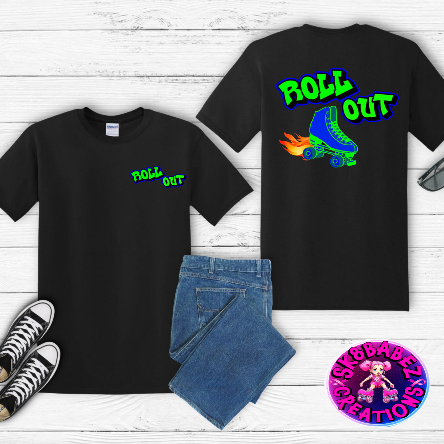 Roll Out Skate Crew Graphic T-shirt
