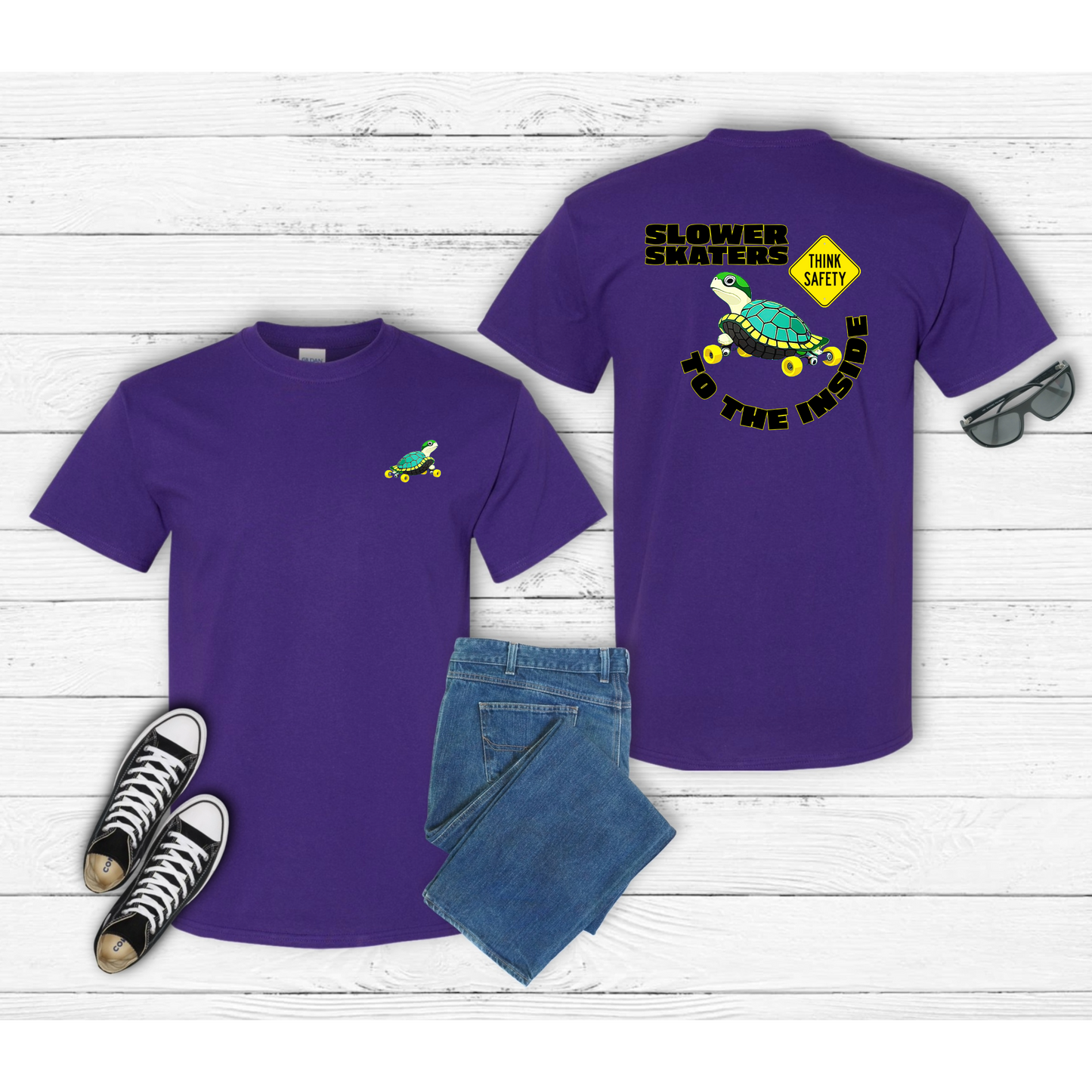 Slower Skaters to the Inside Graphic T-Shirt(unisex)
