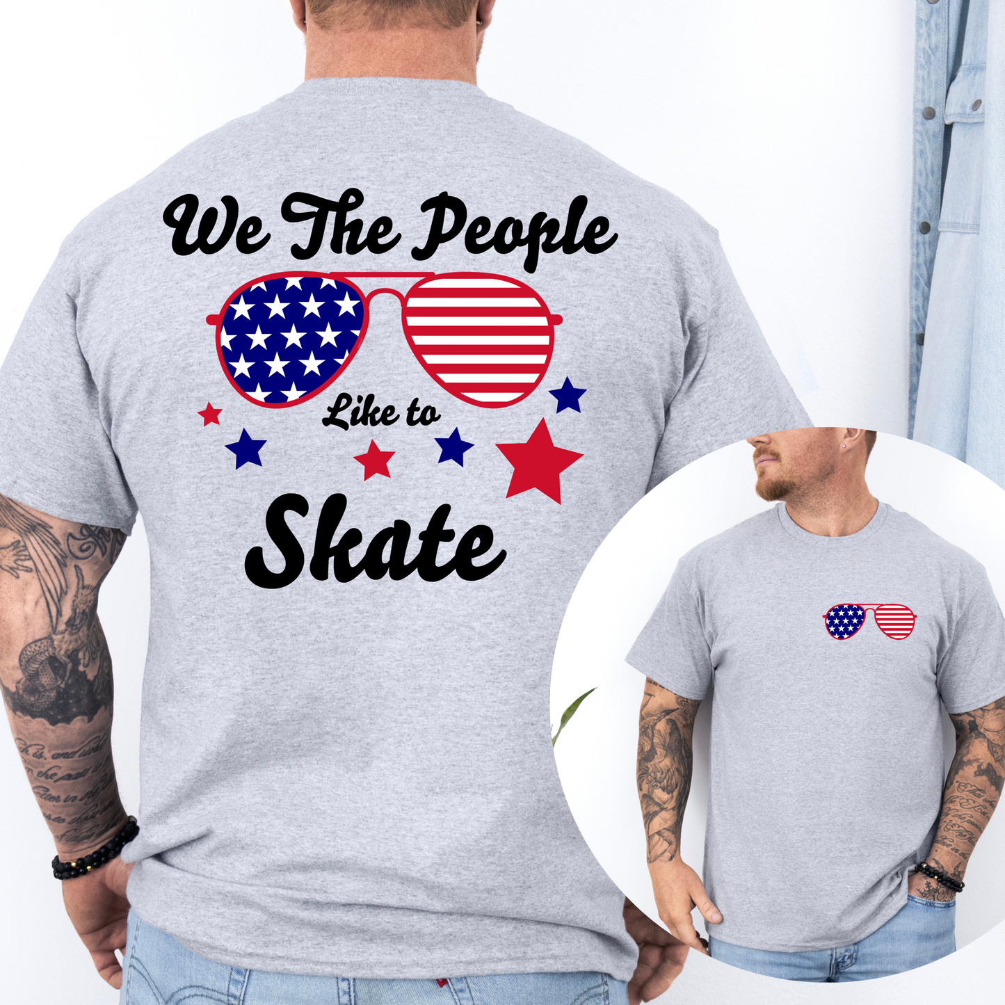 WE THE PEOPLE like to Skate Graphic T-Shirt (Unisex)