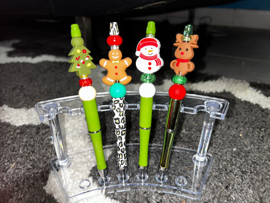 Custom beaded pens- Christmas