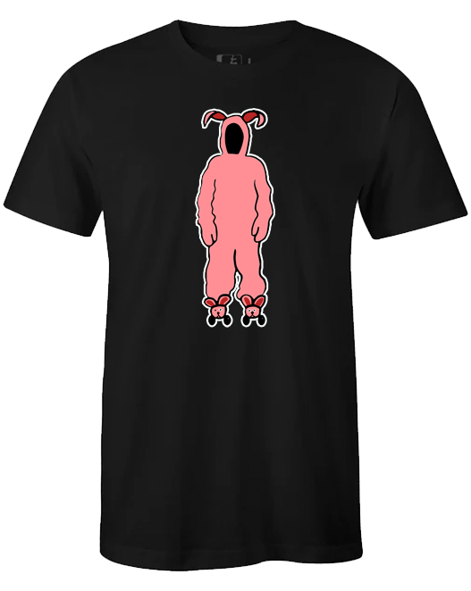 Pink Nightmare on Skates Graphic T-Shirt (Christmas Story)