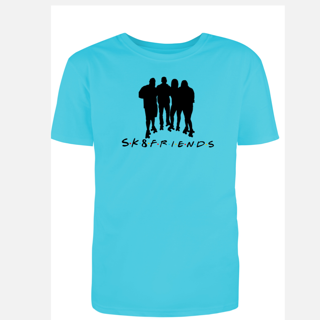 NEW!!! S.K.8.F.R.I.E.N.D.S Graphic T-Shirt. (Colored T-Shirt)