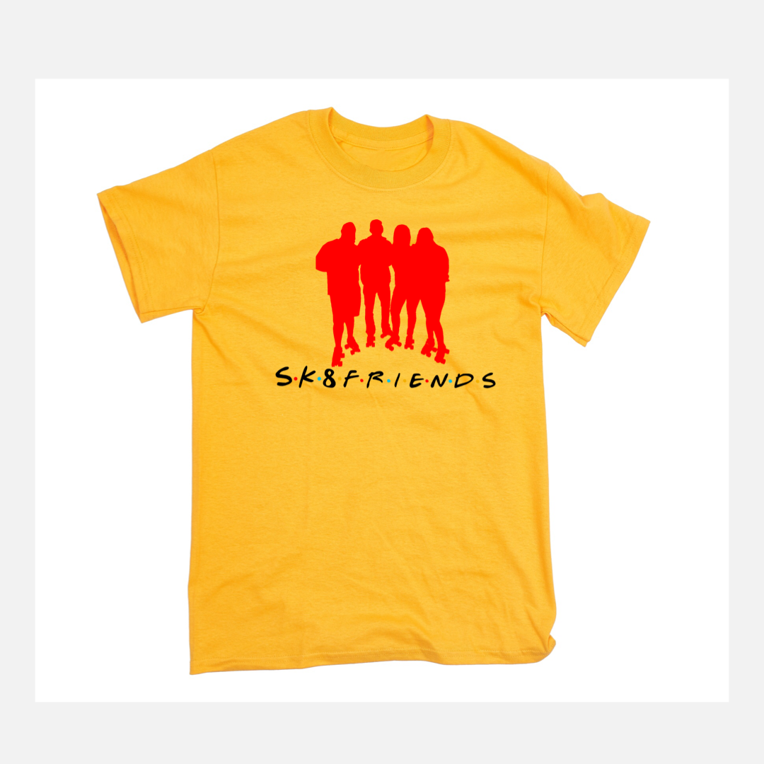 NEW!!! S.K.8.F.R.I.E.N.D.S Graphic T-Shirt. (Colored T-Shirt)