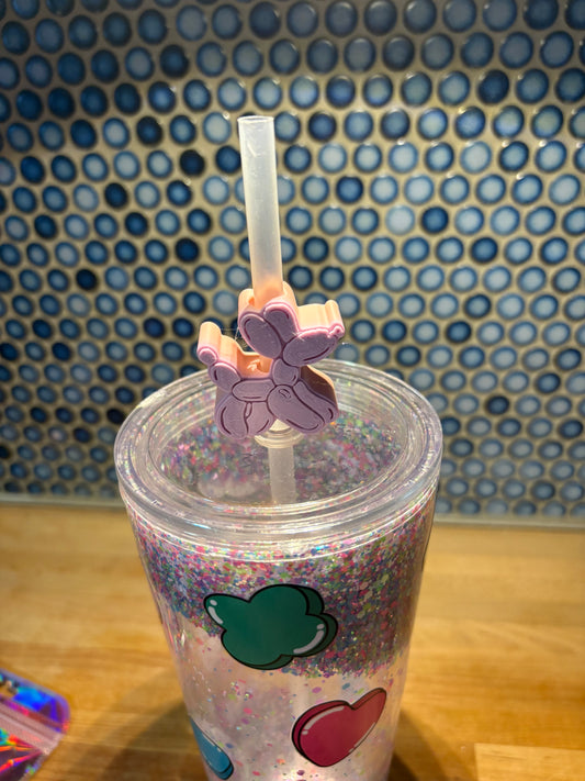 Straw Topper Ballon dog
