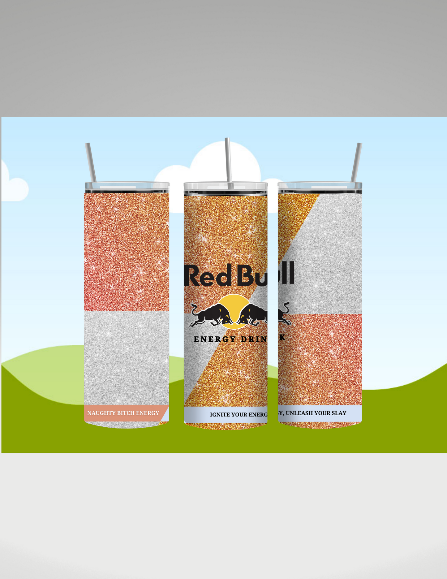 20oz Red Bull Tumbler