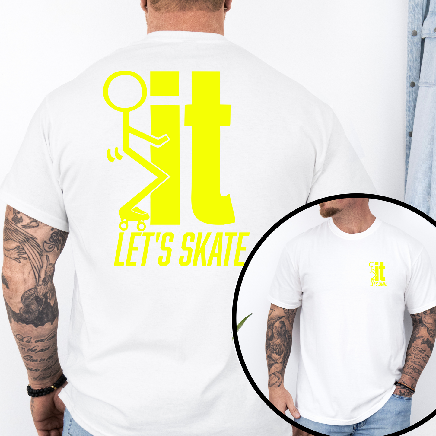 F...IT LET"S SKATE Men’s  Graphic T-Shirt