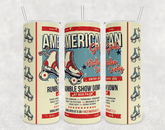 American Roller Skate 20oz Tumbler