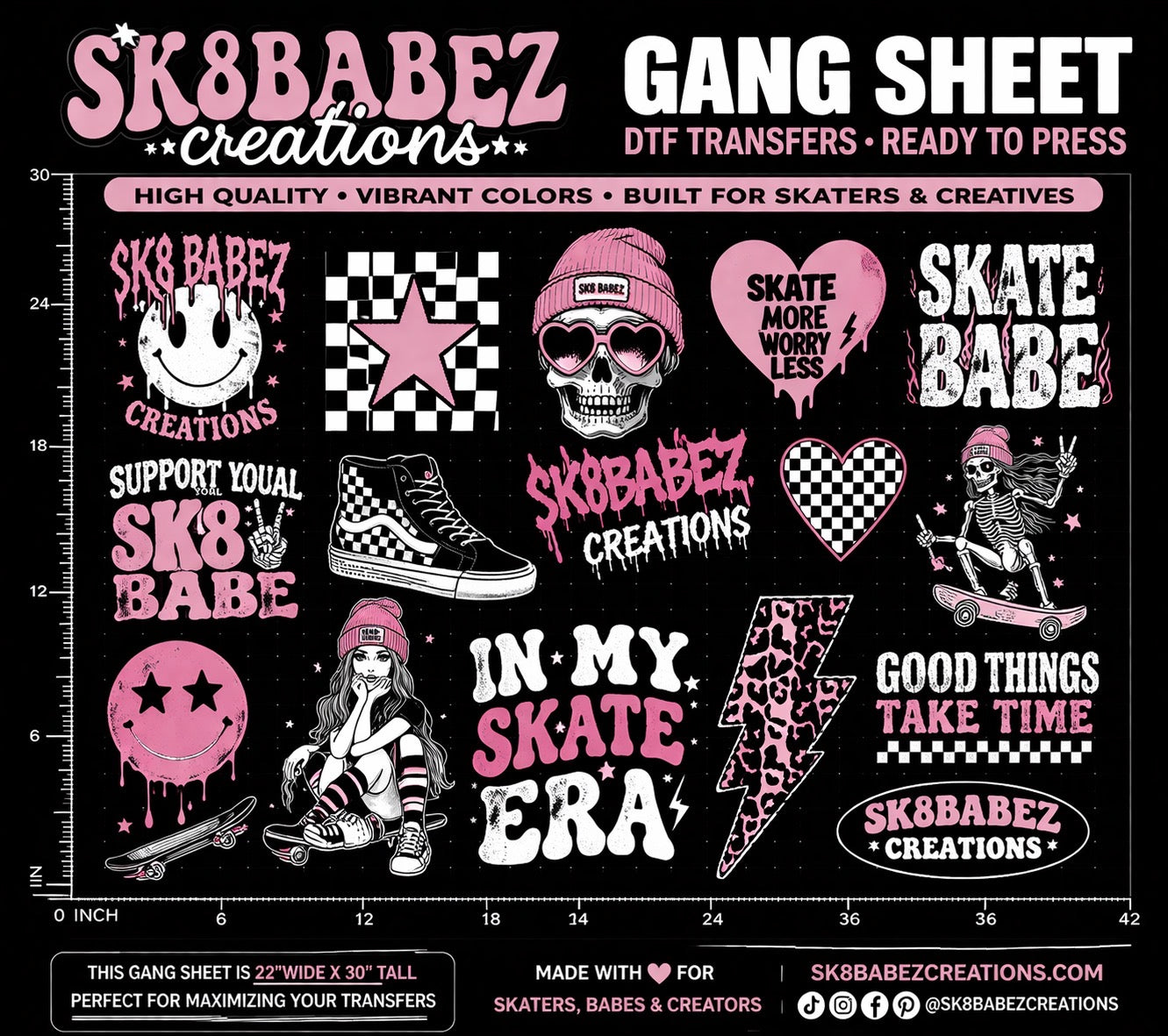 Gang Sheet -  Custom DTF Print Layout