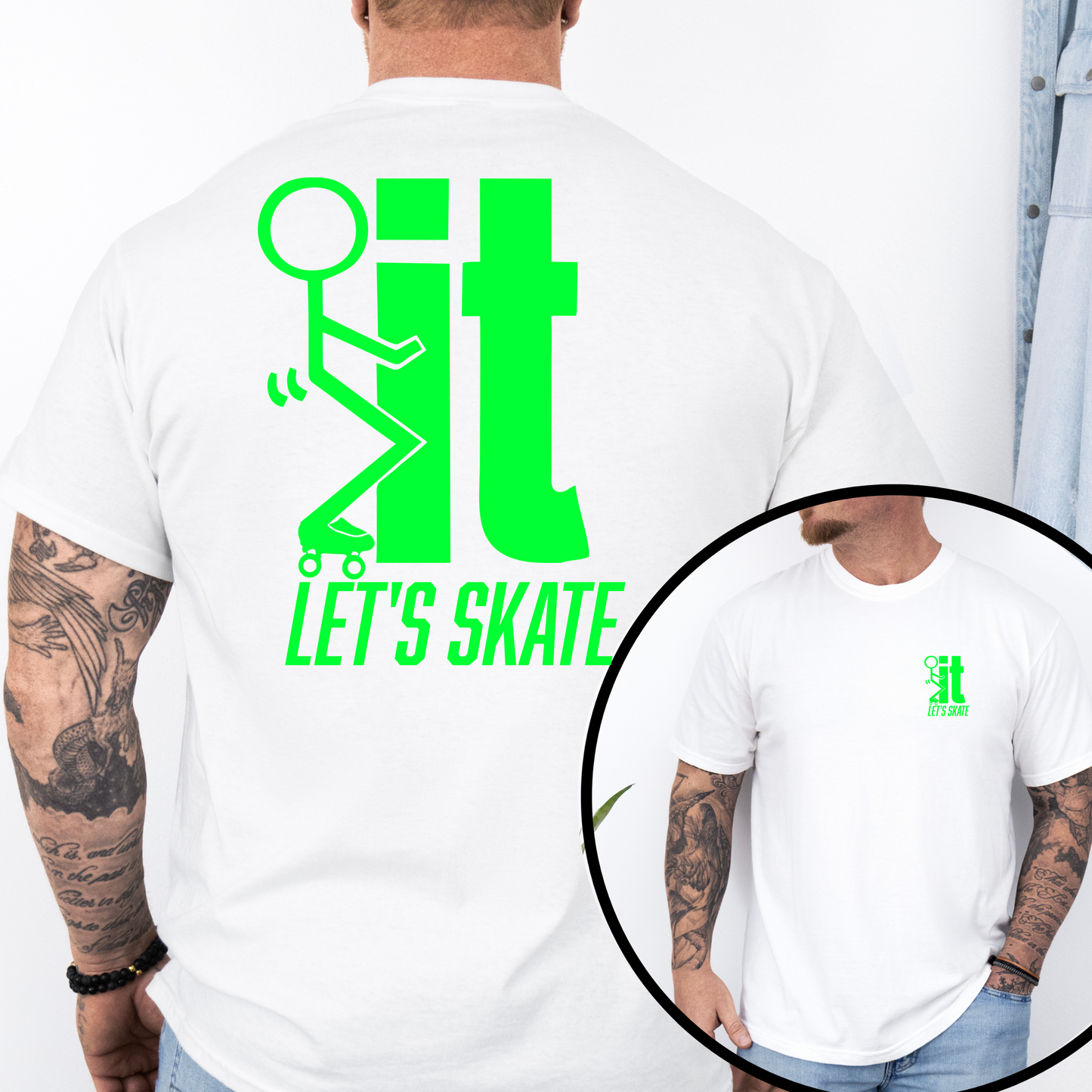 F...IT LET"S SKATE Men’s  Graphic T-Shirt