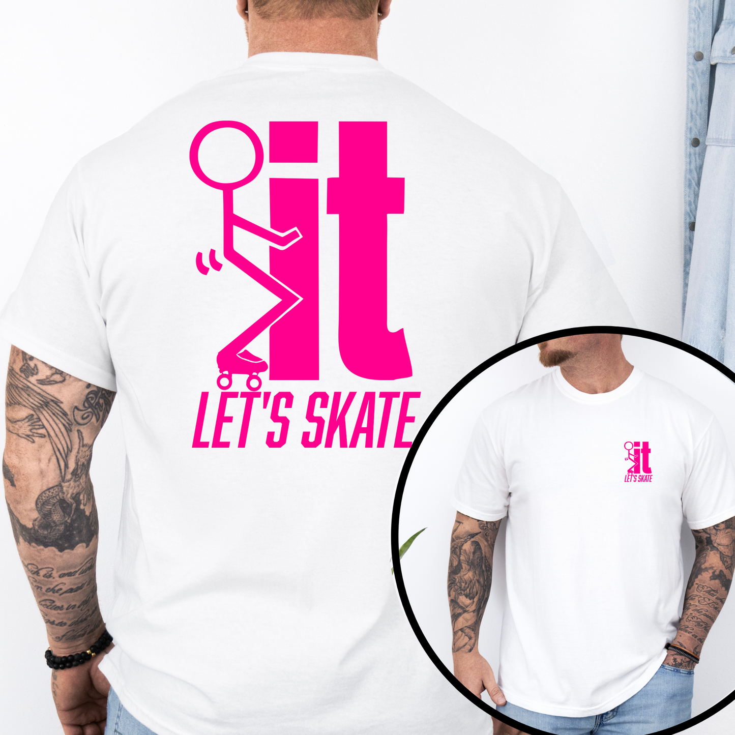 F...IT LET"S SKATE Men’s  Graphic T-Shirt