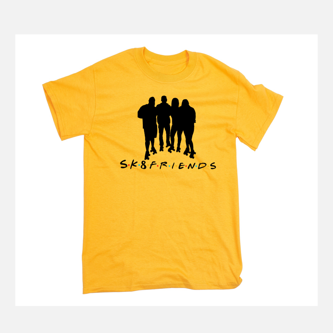 NEW!!! S.K.8.F.R.I.E.N.D.S Graphic T-Shirt. (Colored T-Shirt)