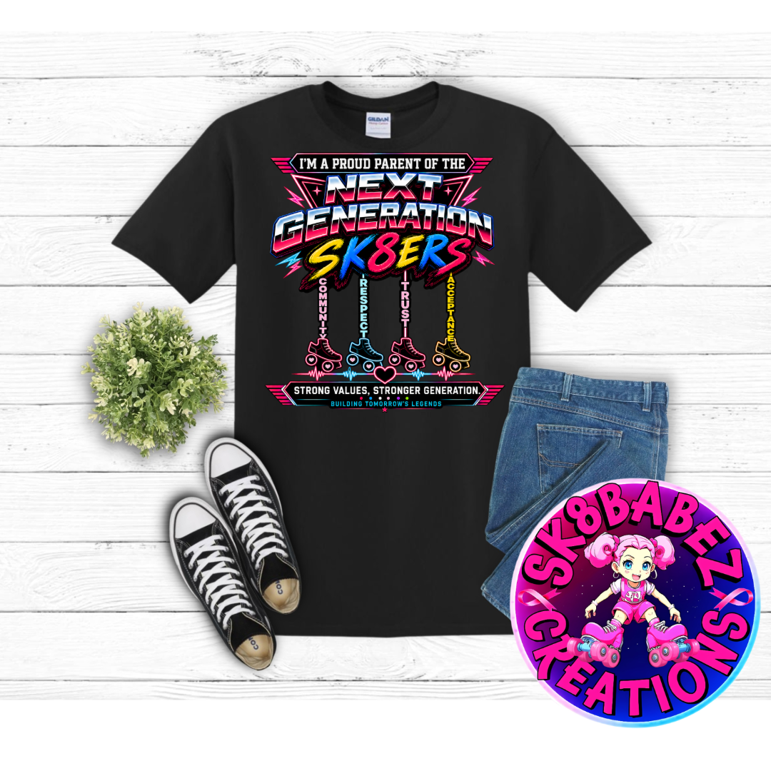 Next Generation SK8ERS – Proud Parent Shirt