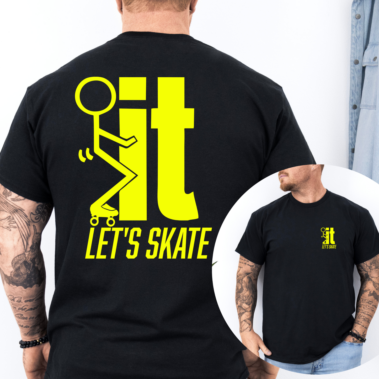 F...IT LET"S SKATE Men’s  Graphic T-Shirt