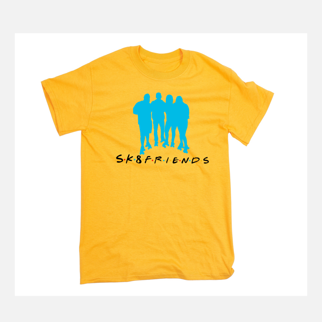 NEW!!! S.K.8.F.R.I.E.N.D.S Graphic T-Shirt. (Colored T-Shirt)