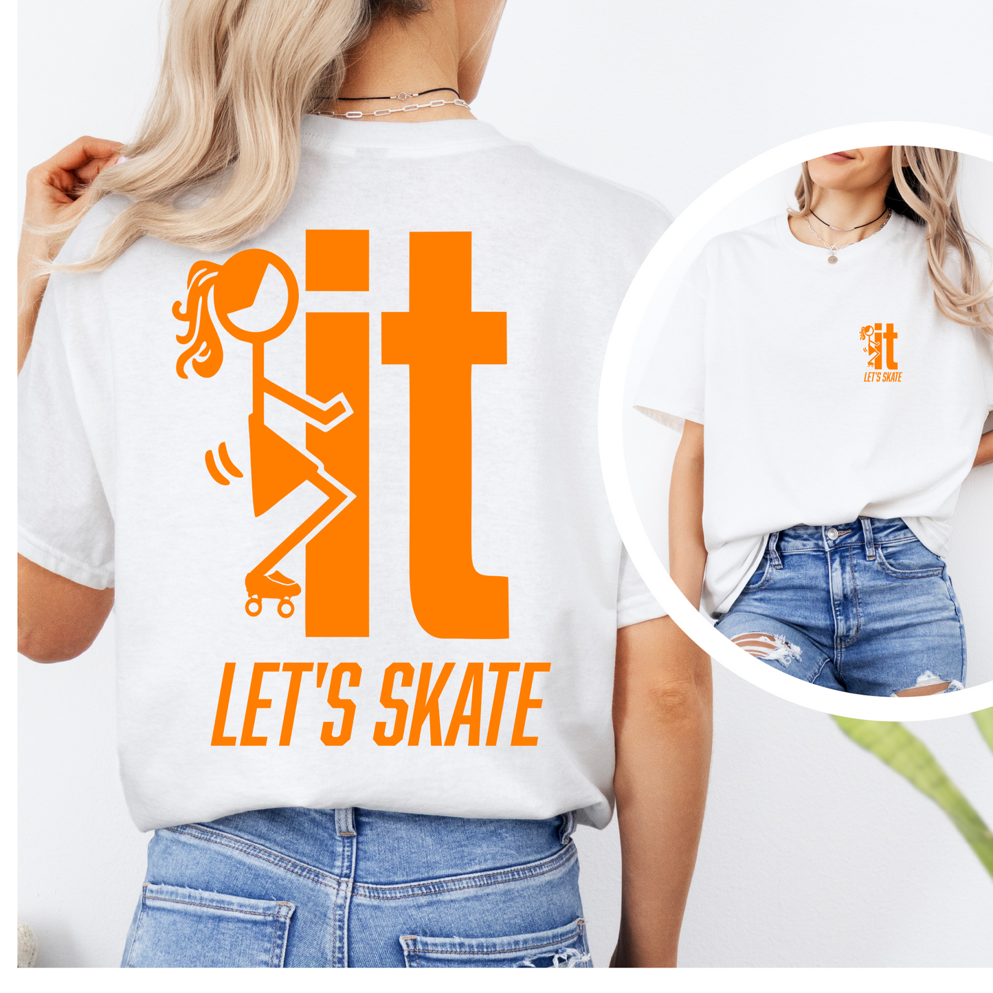 F...IT LET"S SKATE Women’s Graphic T-Shirt