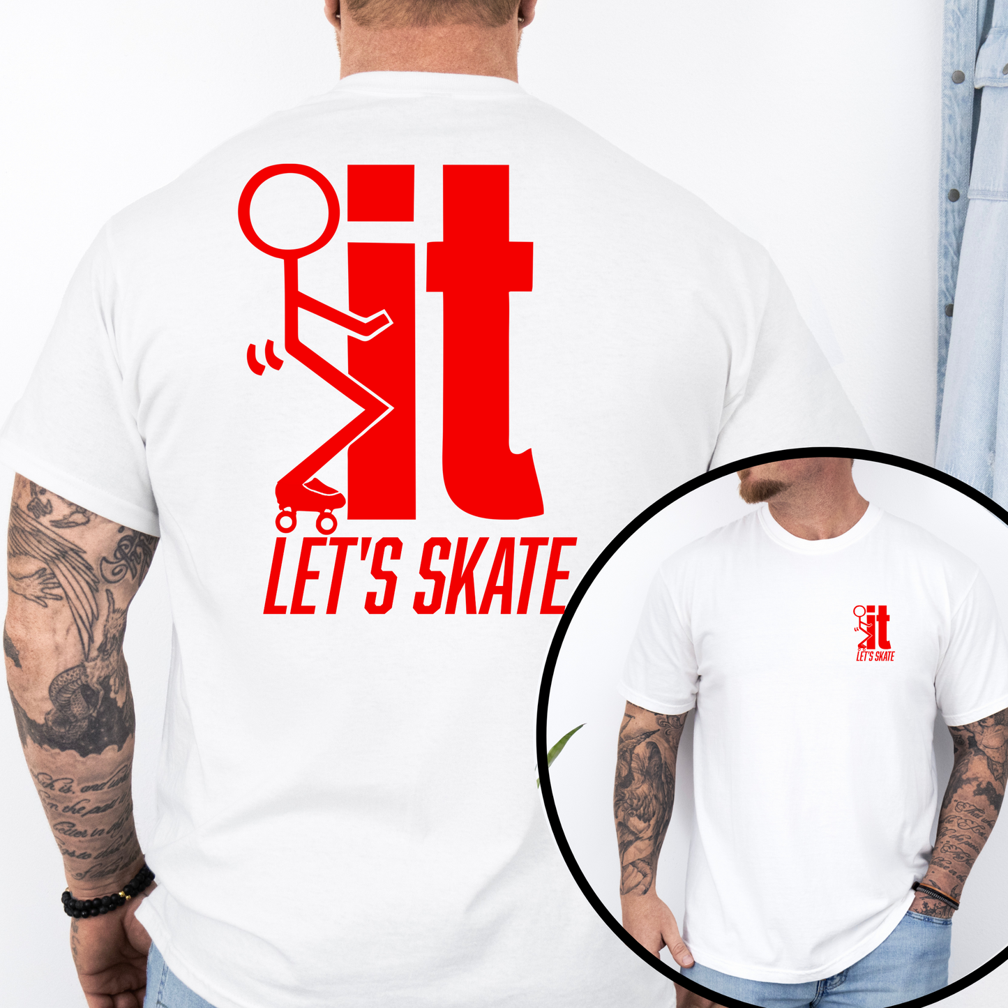 F...IT LET"S SKATE Men’s  Graphic T-Shirt