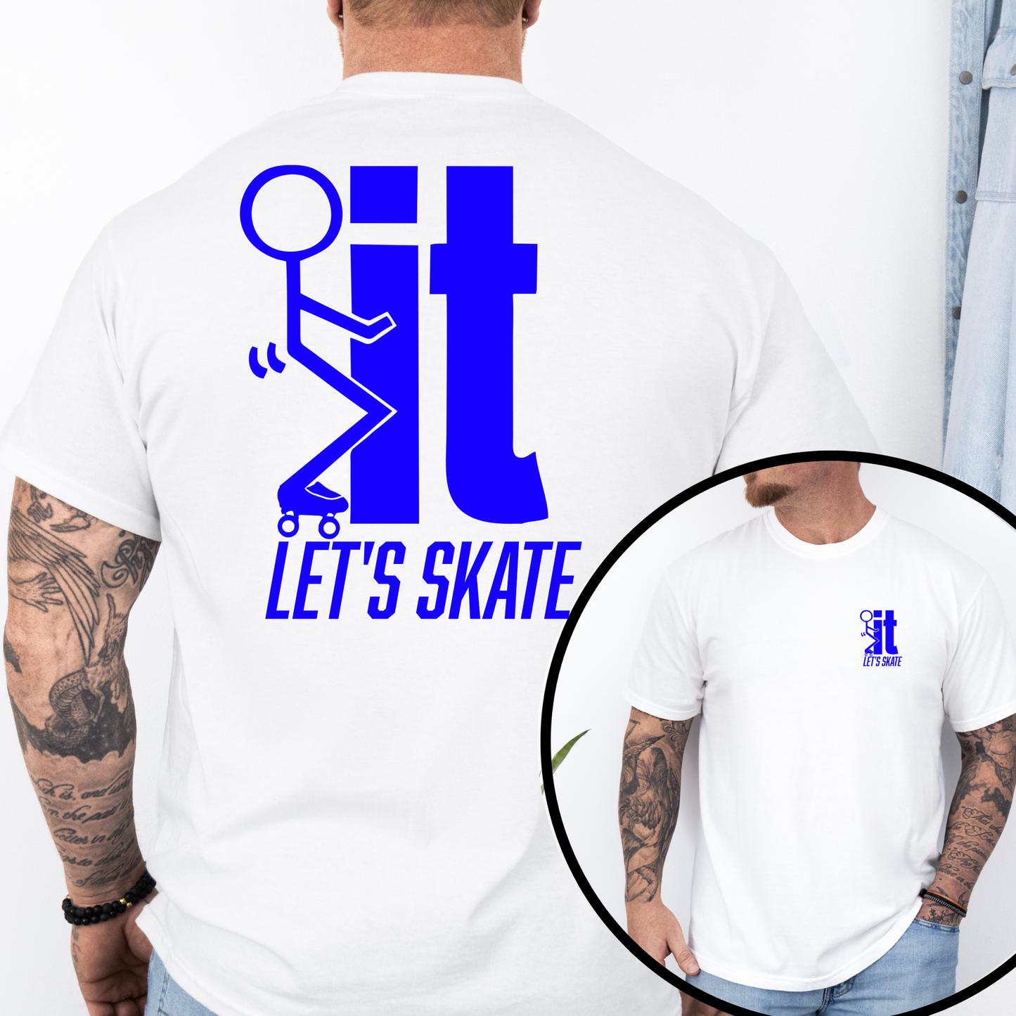 F...IT LET"S SKATE Men’s  Graphic T-Shirt